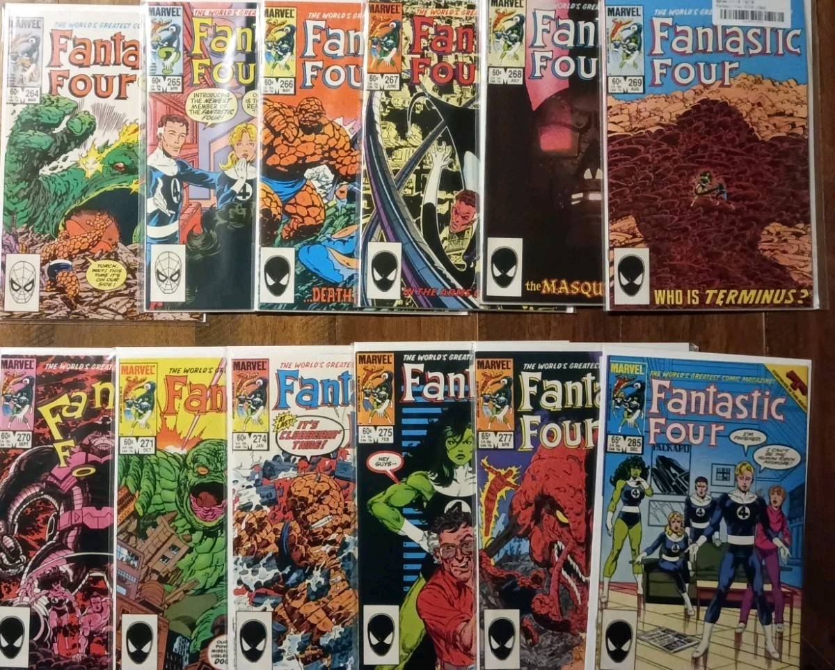 Large Fantastic Four 12 Comic lot (Marvel 1984-1985) FF early copper age VF+ Large Fantastic Four 12 Comic lot (Marvel 1984-1985) FF early copper age VF+