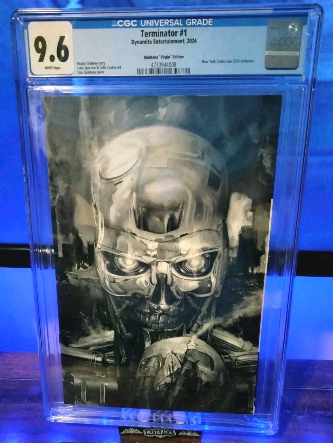 Terminator #1 Dan Quintana B&W NYCC Virgin Variant Limited to 500 copies CGC 9.6 Terminator #1 Dan Quintana B&W NYCC Virgin Variant Limited to 500 copies CGC 9.6