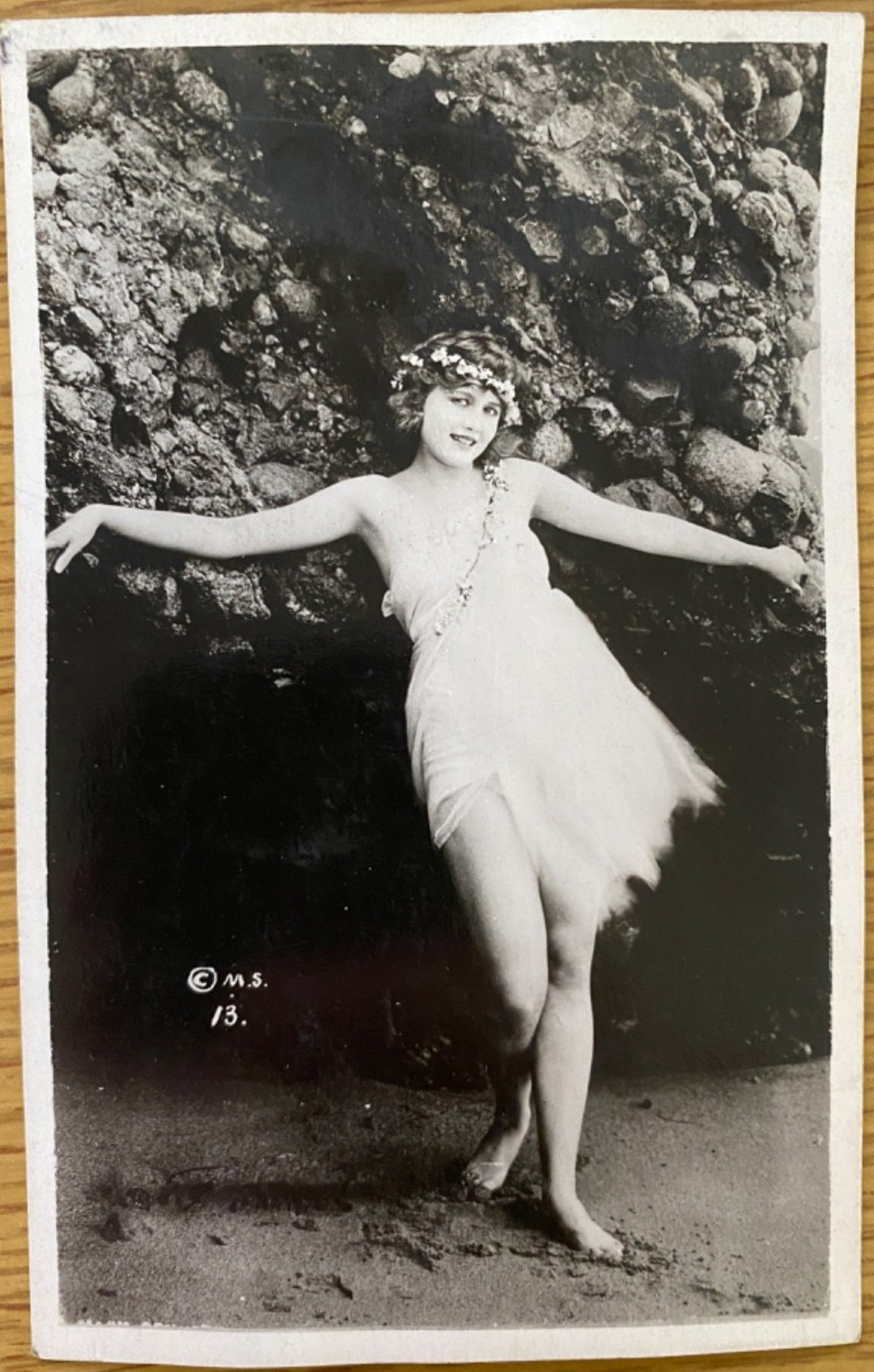 1920s RPPC HARRIET HAMMOND antique real photo postcard #3, MACK SENNETT COMEDIES