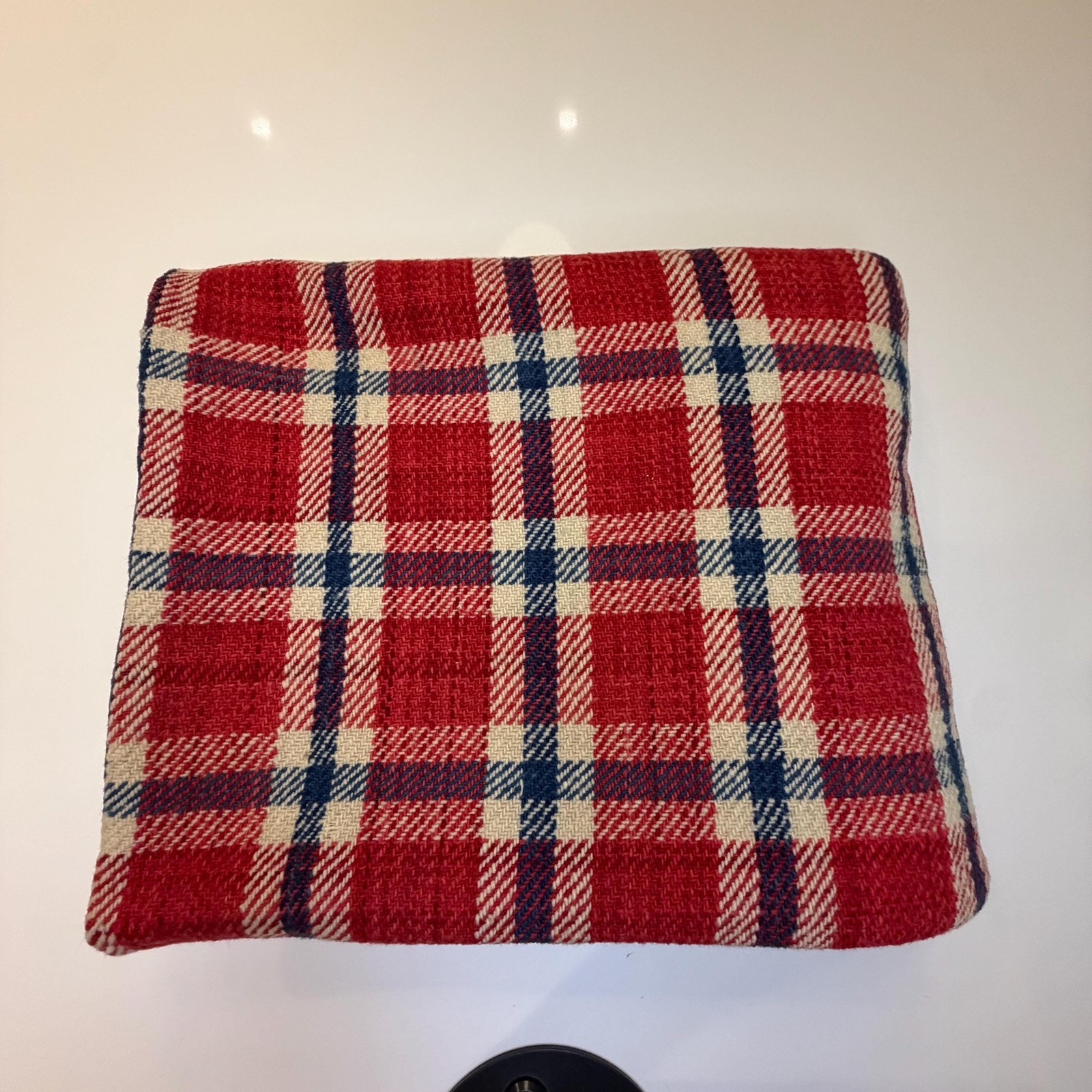 Vintage Plaid Wool Blanket Vintage Plaid Wool Blanket
