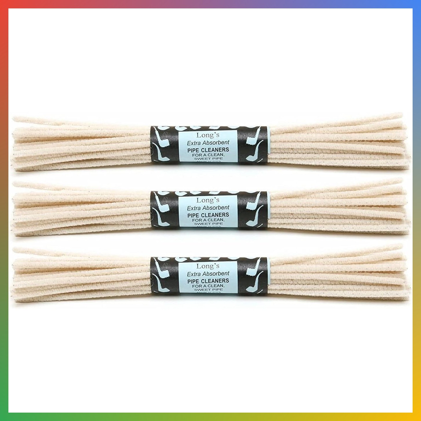 12 Inch Extra Long Pipe Cleaners 32 Pack 96 Total Jumbo Absorbent Cotton USA 12 Inch Extra Long Pipe Cleaners 32 Pack 96 Total Jumbo Absorbent Cotton USA