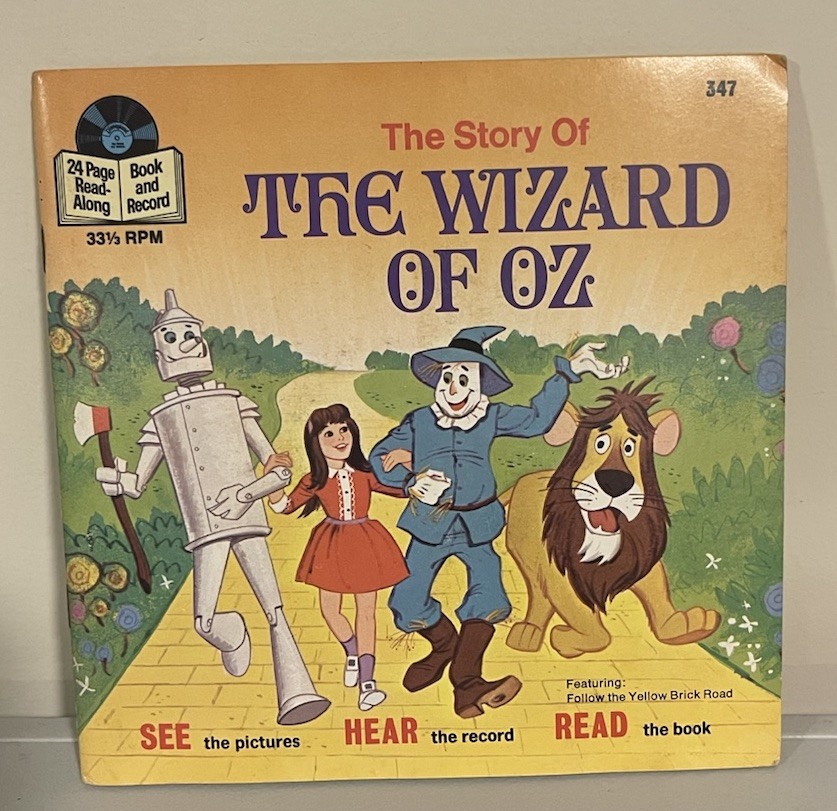 THE WIZARD  OF  OZ  WALT  DISNEY BOOK &  RECORD  No.  347 ORIGINAL 1978 