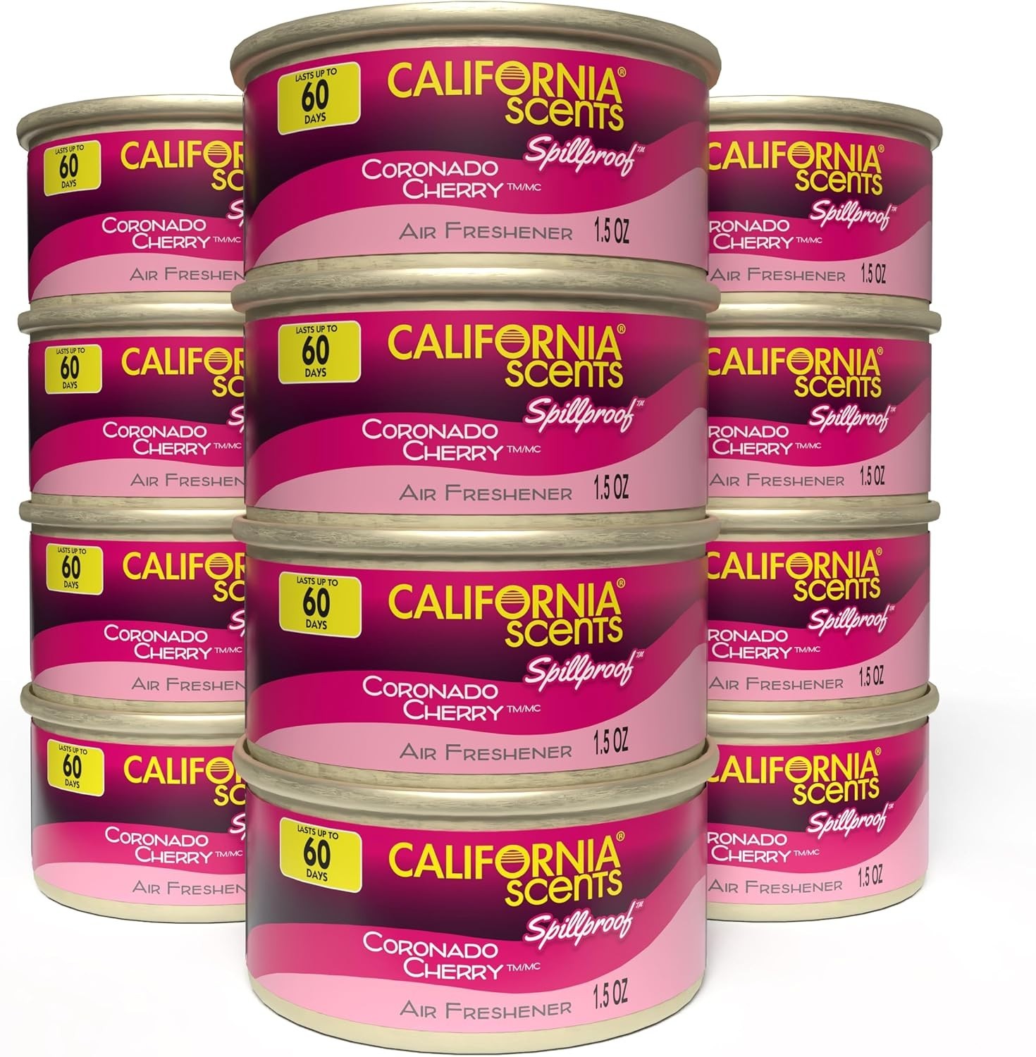 Coronado Cherry, 12 Spillproof Cans, 60-Day Scent