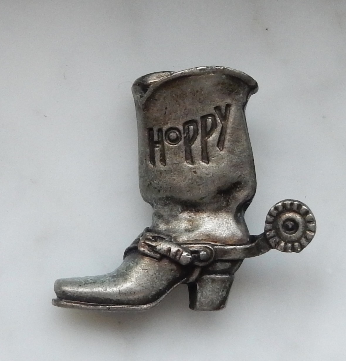 Vintage Hopalong Cassidy Cowboy Boot with Spur Lapel Pin Vintage Hopalong Cassidy Cowboy Boot with Spur Lapel Pin