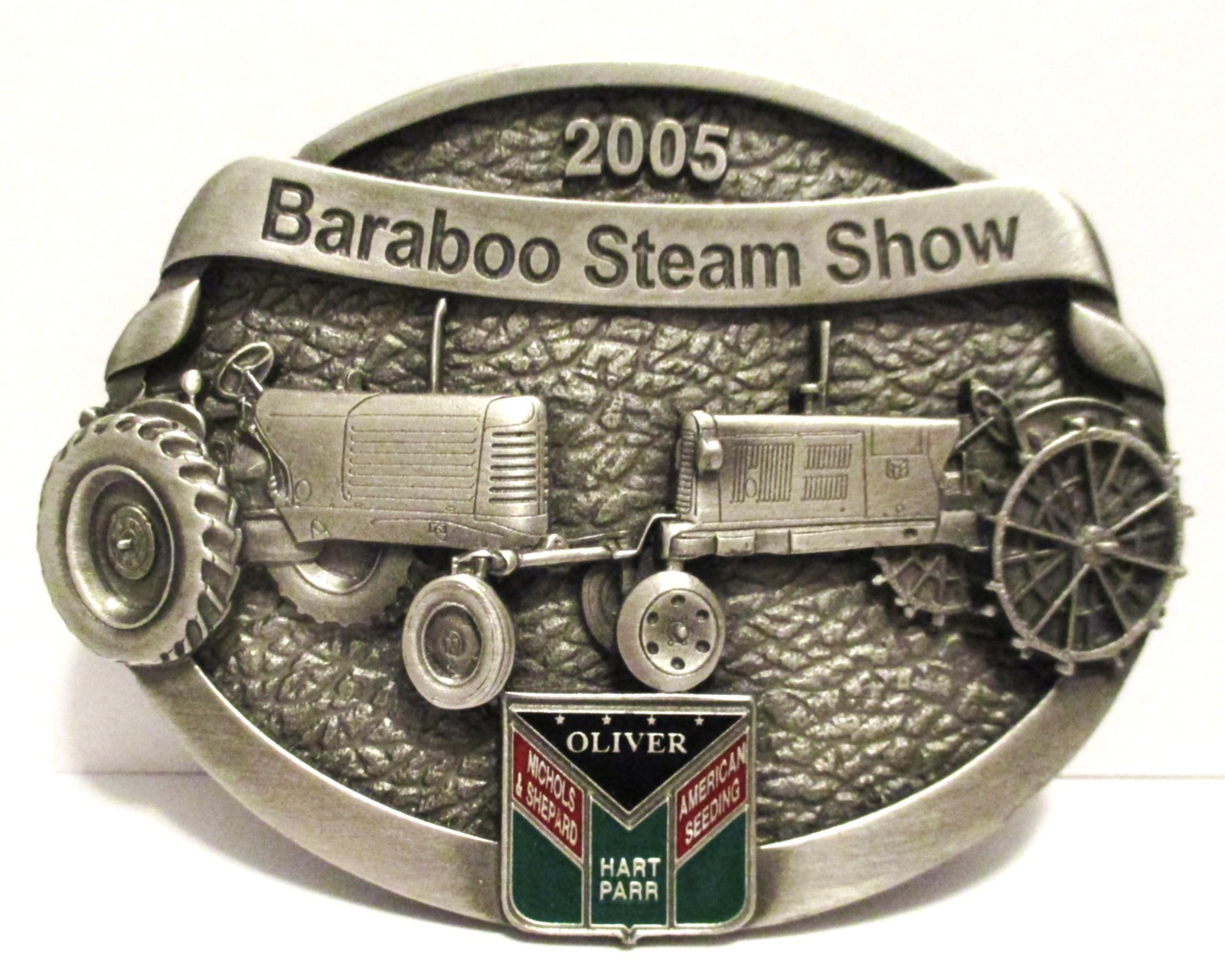 Oliver Hart Parr Tractors Belt Buckle 2005 Baraboo Steam Show Badger Engine Club