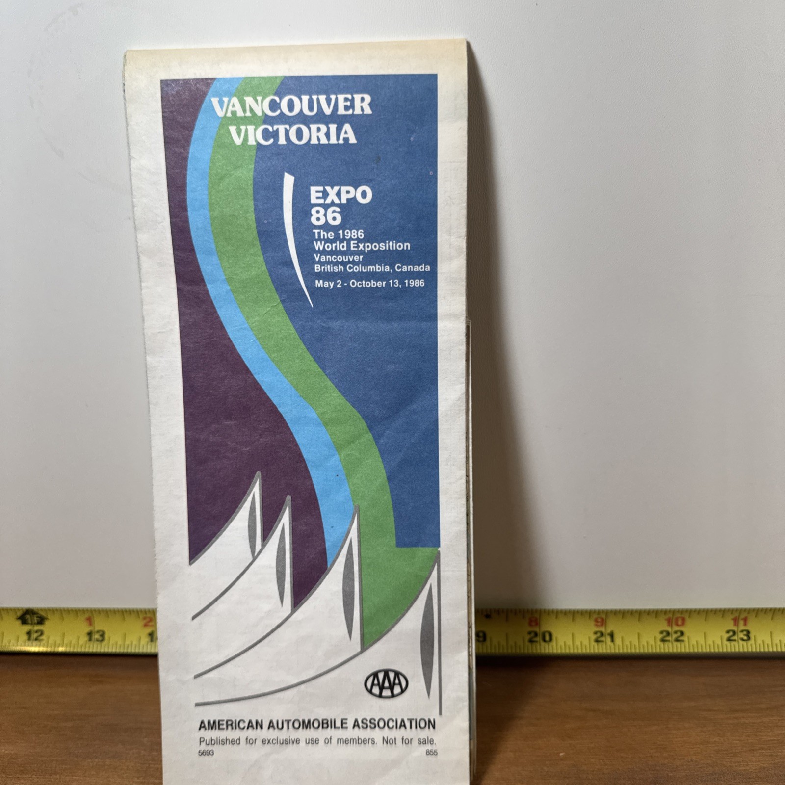 NOS Vintage 1986 AAA VANCOUVER VICTORIA B.C. CANADA STREET MAP; EXPO \'86 Insets NOS Vintage 1986 AAA VANCOUVER VICTORIA B.C. CANADA STREET MAP; EXPO \'86 Insets