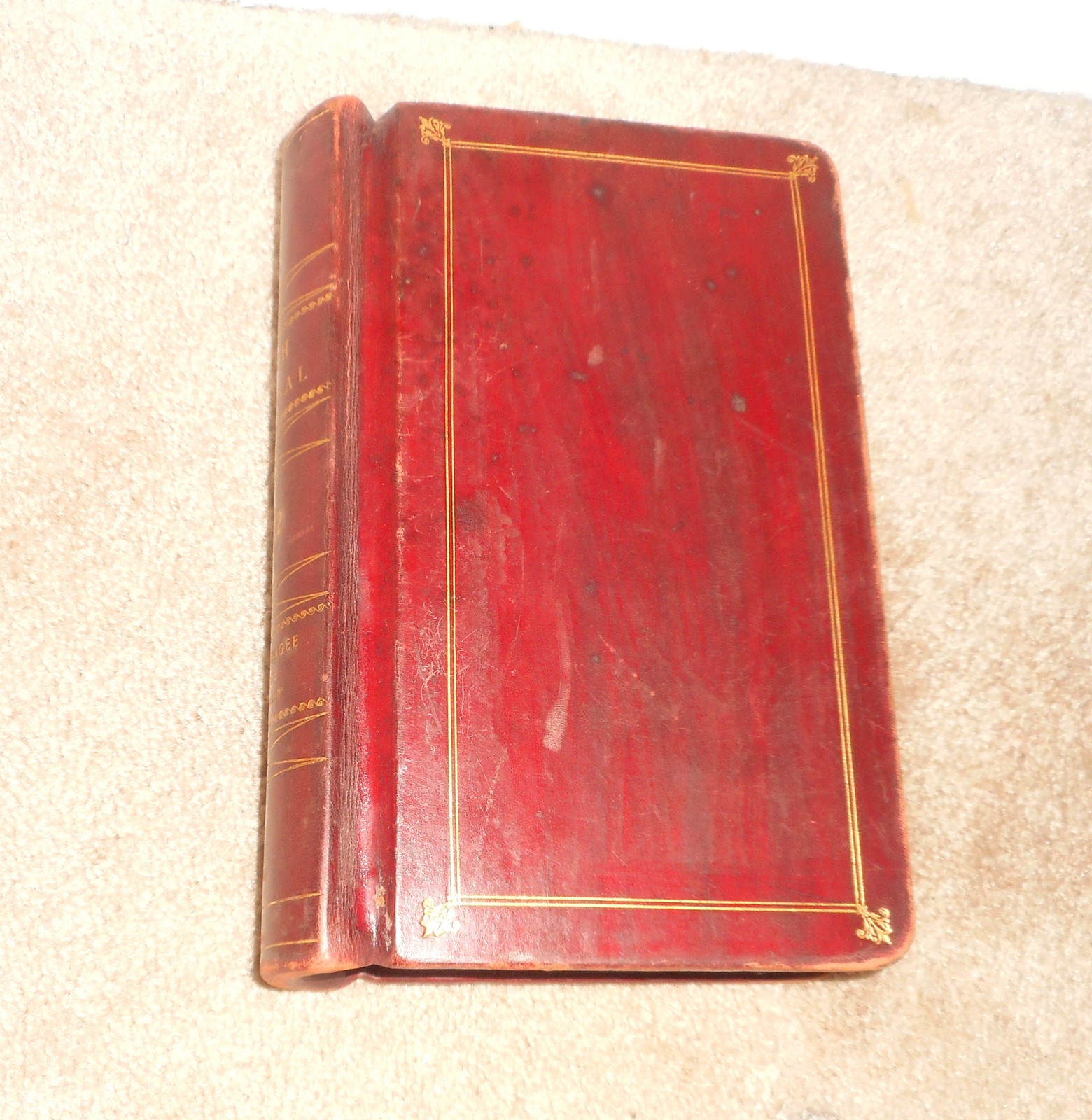 Antique Thomas McGee & Sons Leather Bound Cash Journal Ledger Book Antique Thomas McGee & Sons Leather Bound Cash Journal Ledger Book