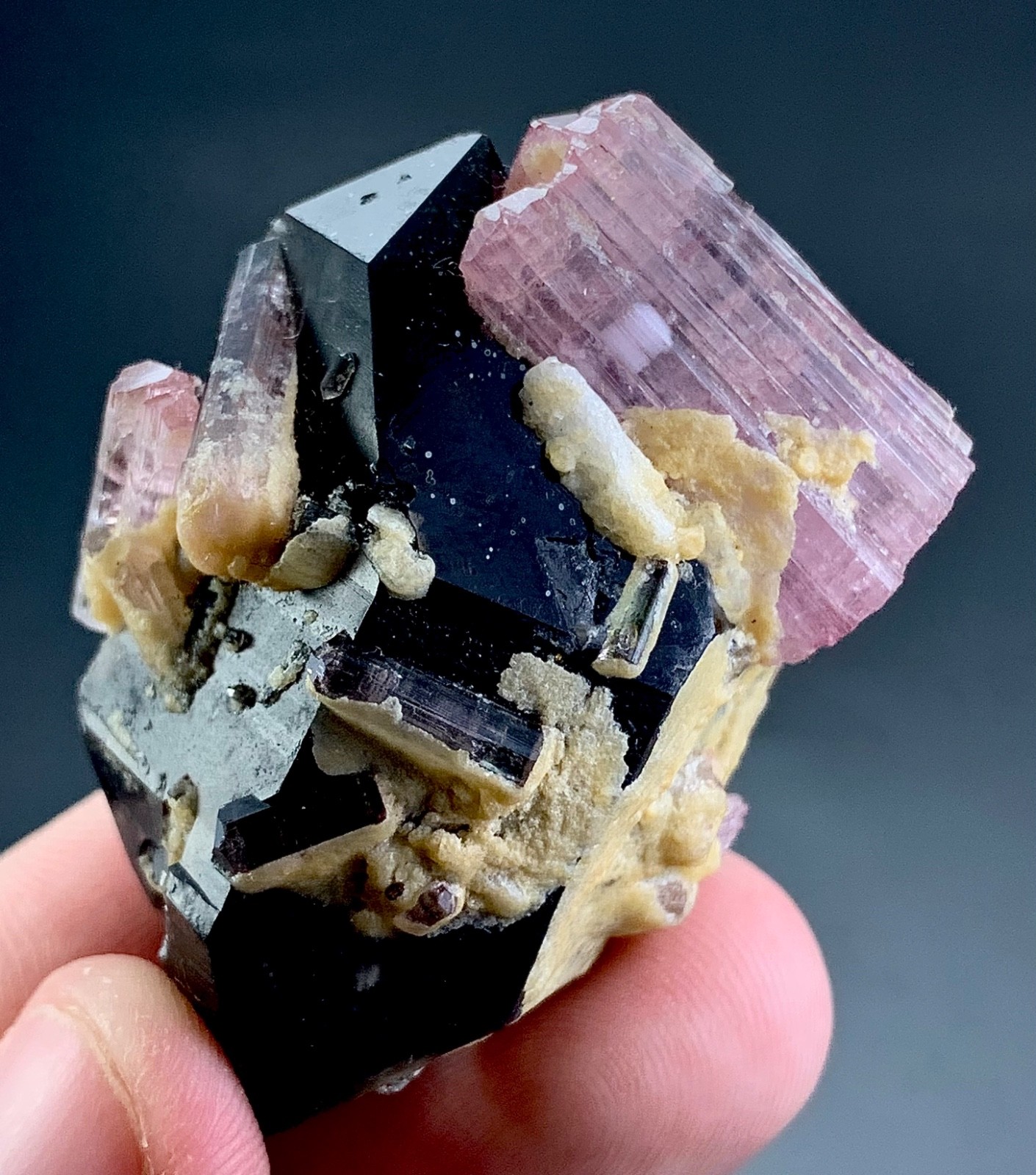 Tourmaline Crystal With Quartz From Afghanistan 187 Carat
