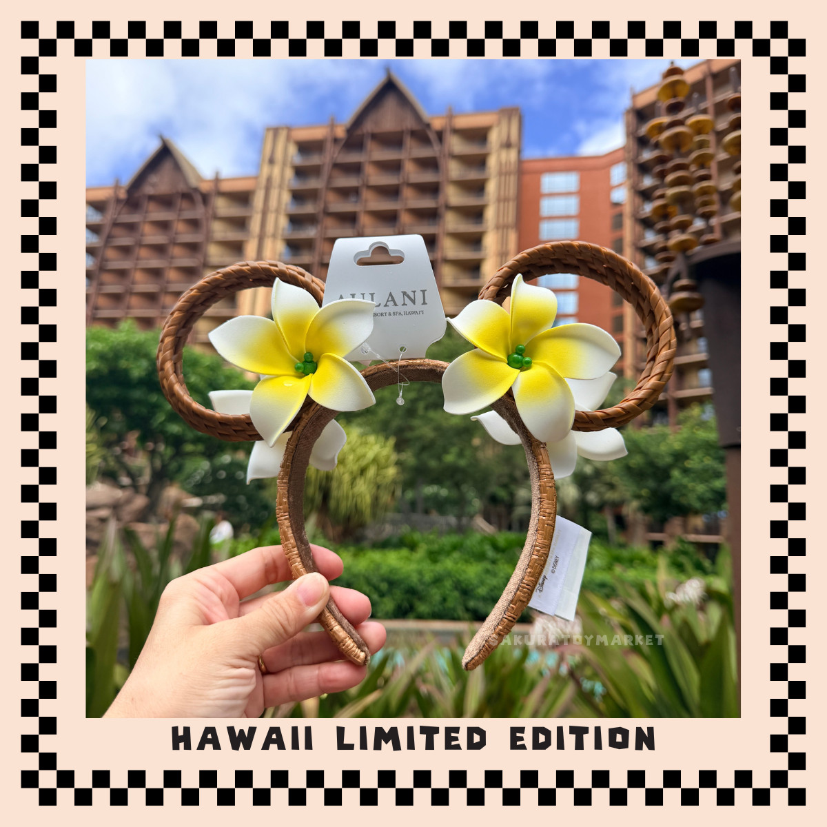 Disney Aulani Exclusive Mickey Ears Headband Hawaii Hibiscus New Sep 2026