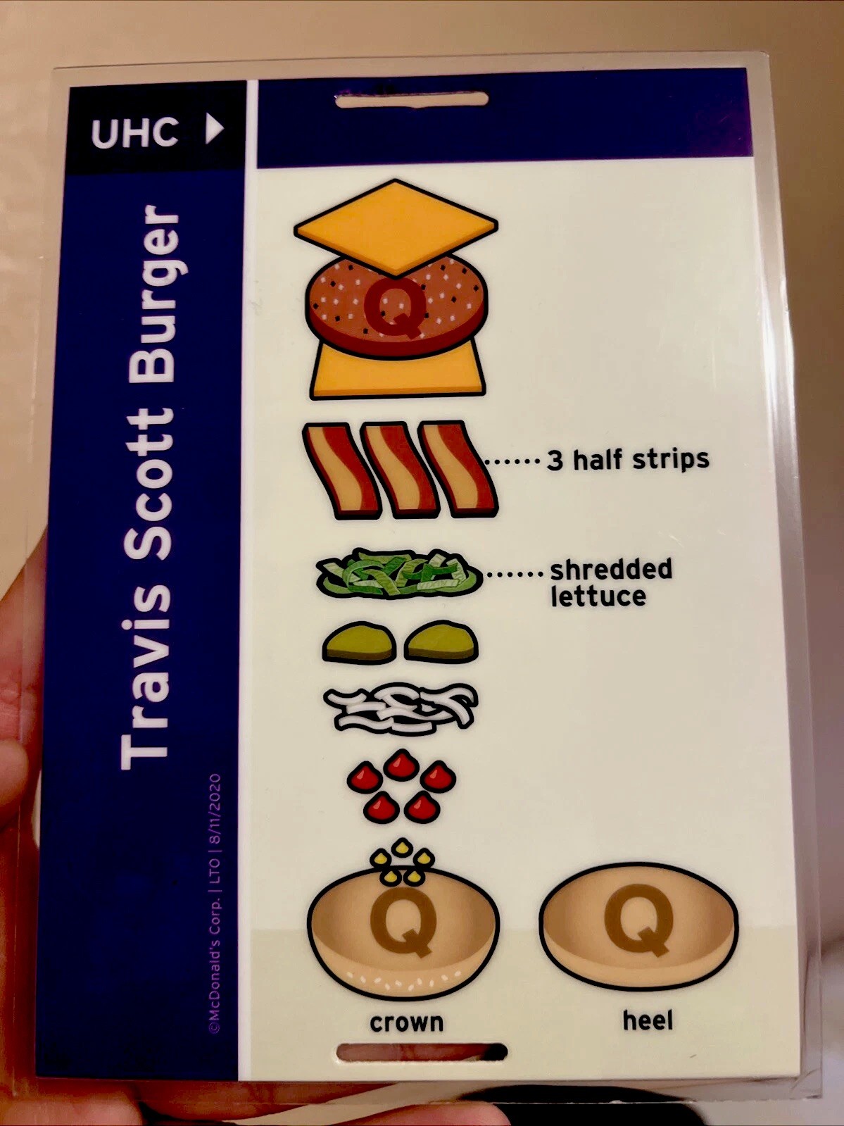 Travis Scott Burger LIMITED EDITION Blueprint From McDonald’s Travis Scott Burger LIMITED EDITION Blueprint From McDonald’s