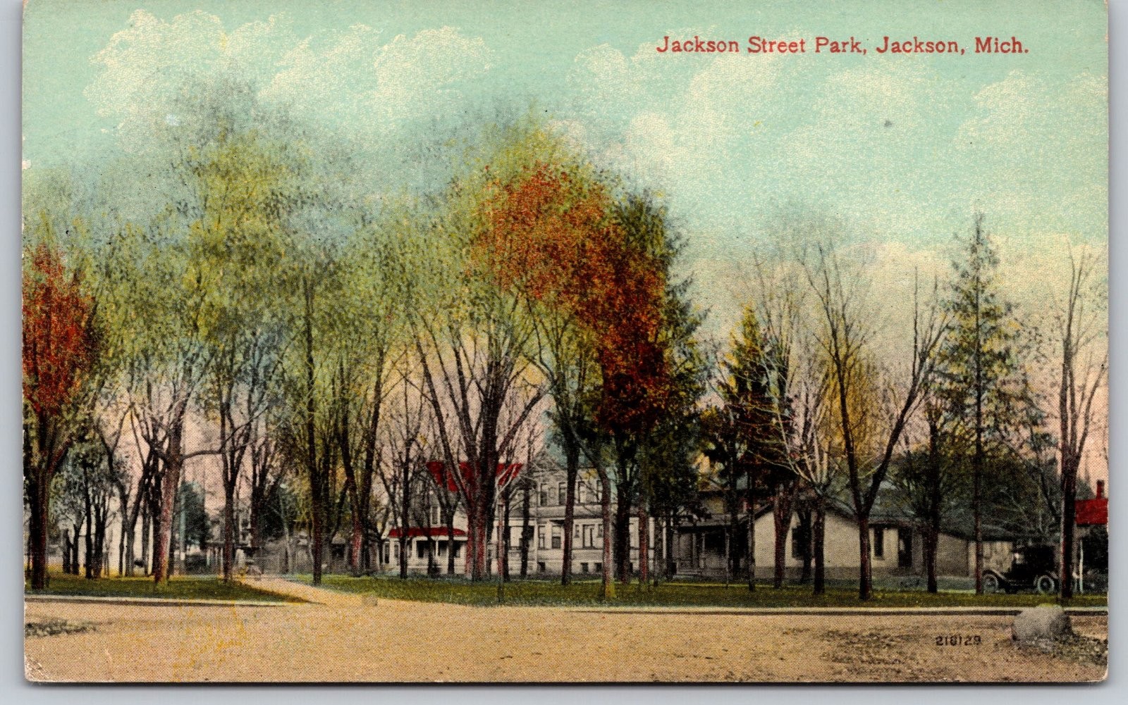 Jackson Street Park Jackson Michigan Samuel S. Schwartz Postcard PC183 Jackson Street Park Jackson Michigan Samuel S. Schwartz Postcard PC183