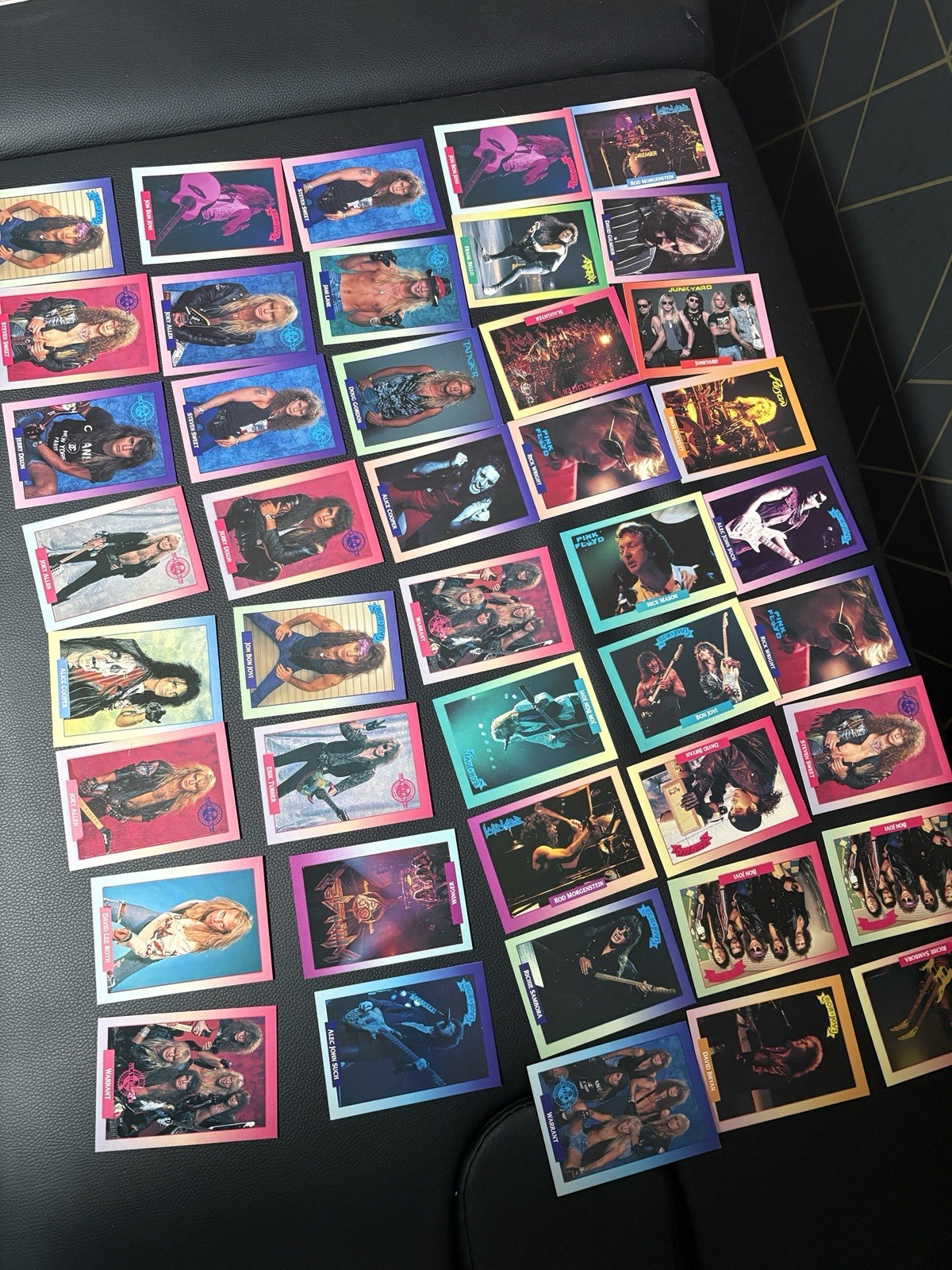 Vintage 1980s Rock & Metal Trading Card Lot (50+ Cards) Bon Jovi, Poison, + More
