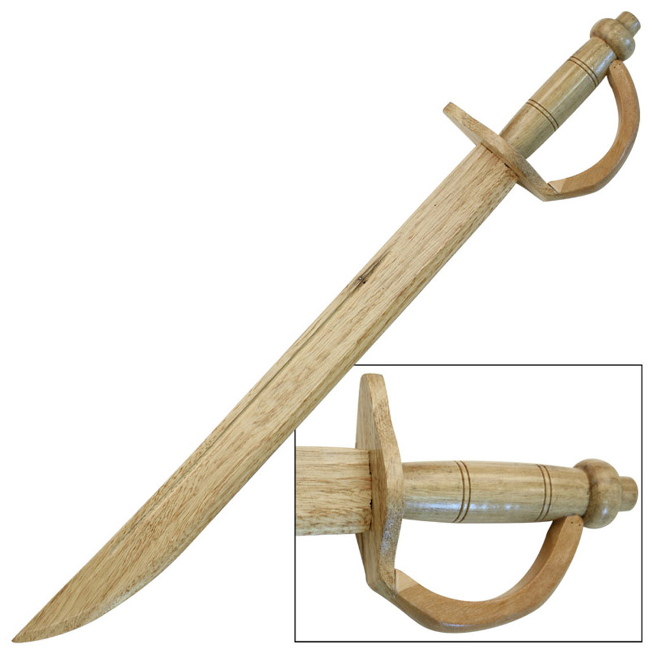 Royal Horse Guard Calvary Saber Wooden Practice Sword Solid Natural Wood 29.75\ Royal Horse Guard Calvary Saber Wooden Practice Sword Solid Natural Wood 29.75\