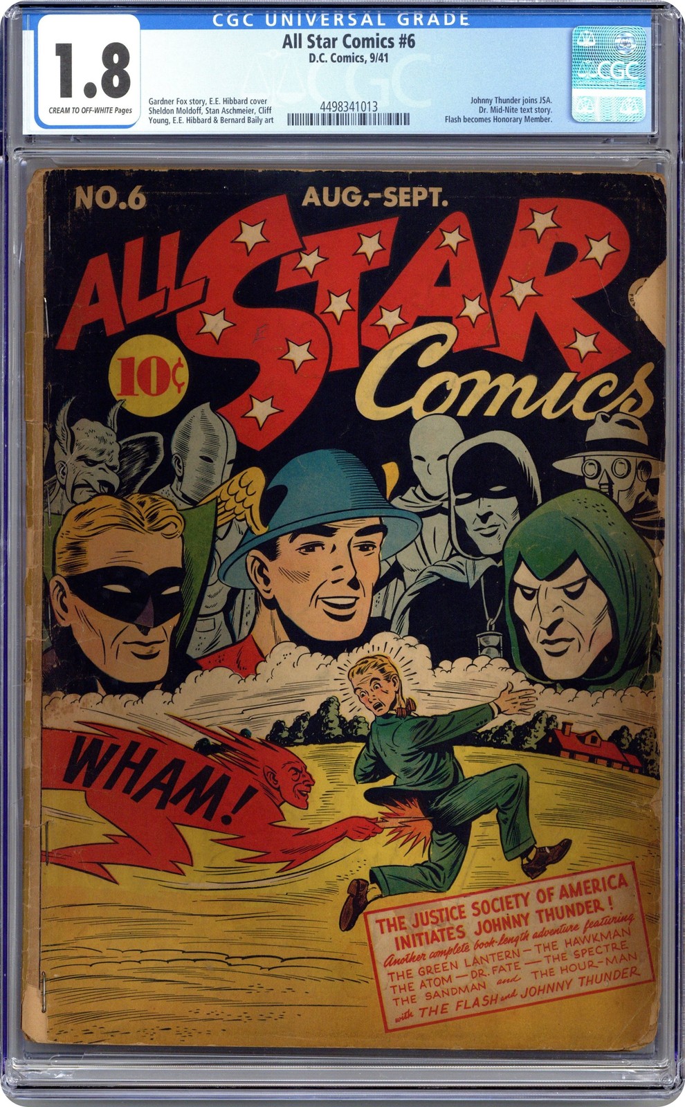 All Star Comics #6 CGC 1.8 1941 4498341013