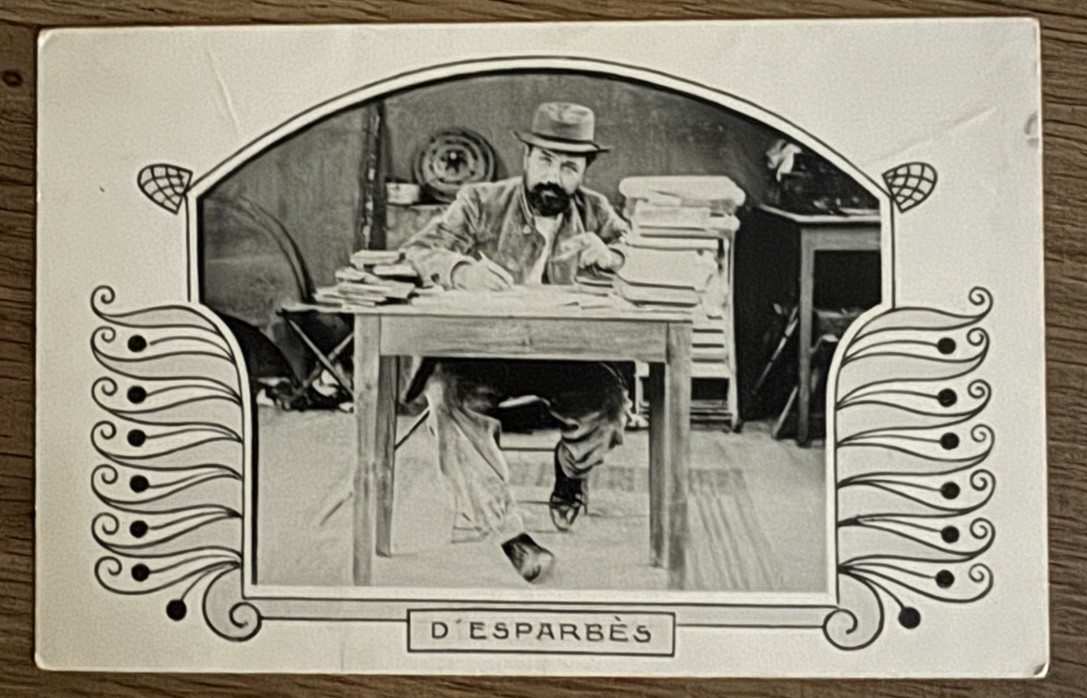 CPA Georges d’Esparbès Writer Political and Literary Annals c.1900 Postcard