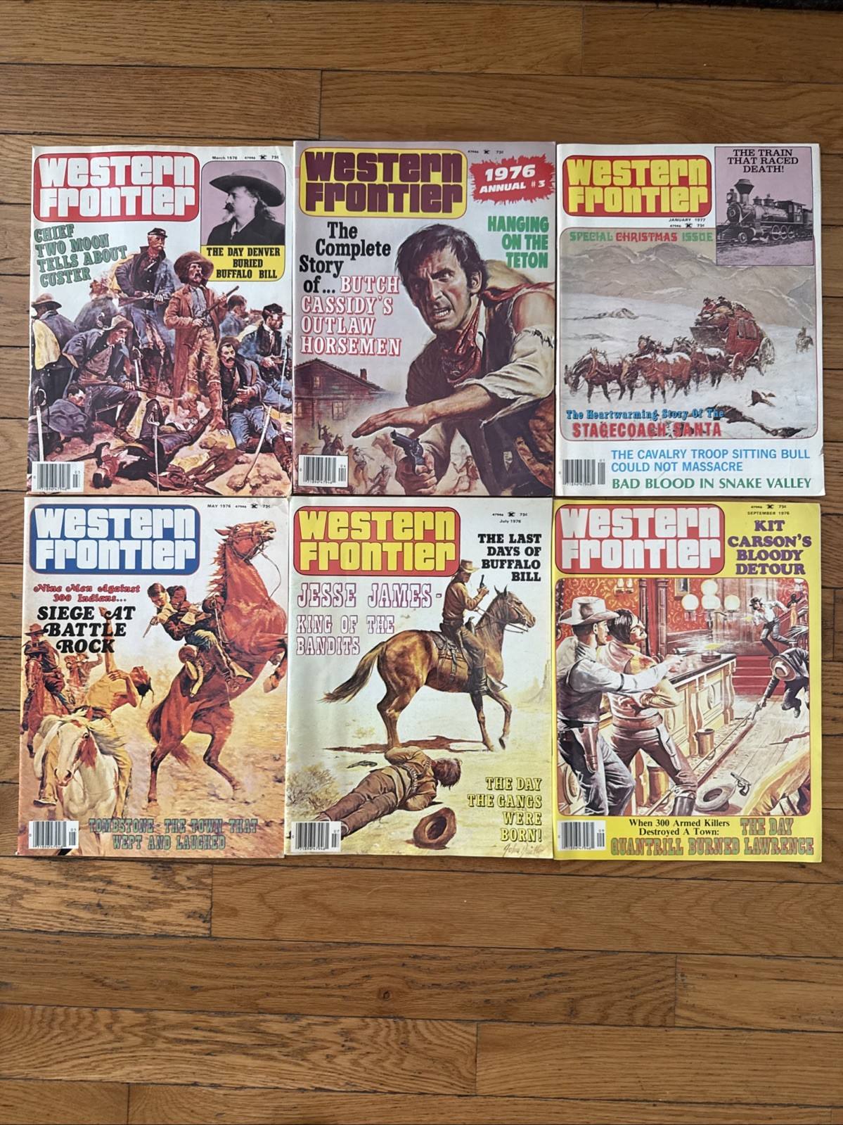 Lot 6 1976-1977-  Frontier Annual #3 1976-gunfight-Butch Cassidy