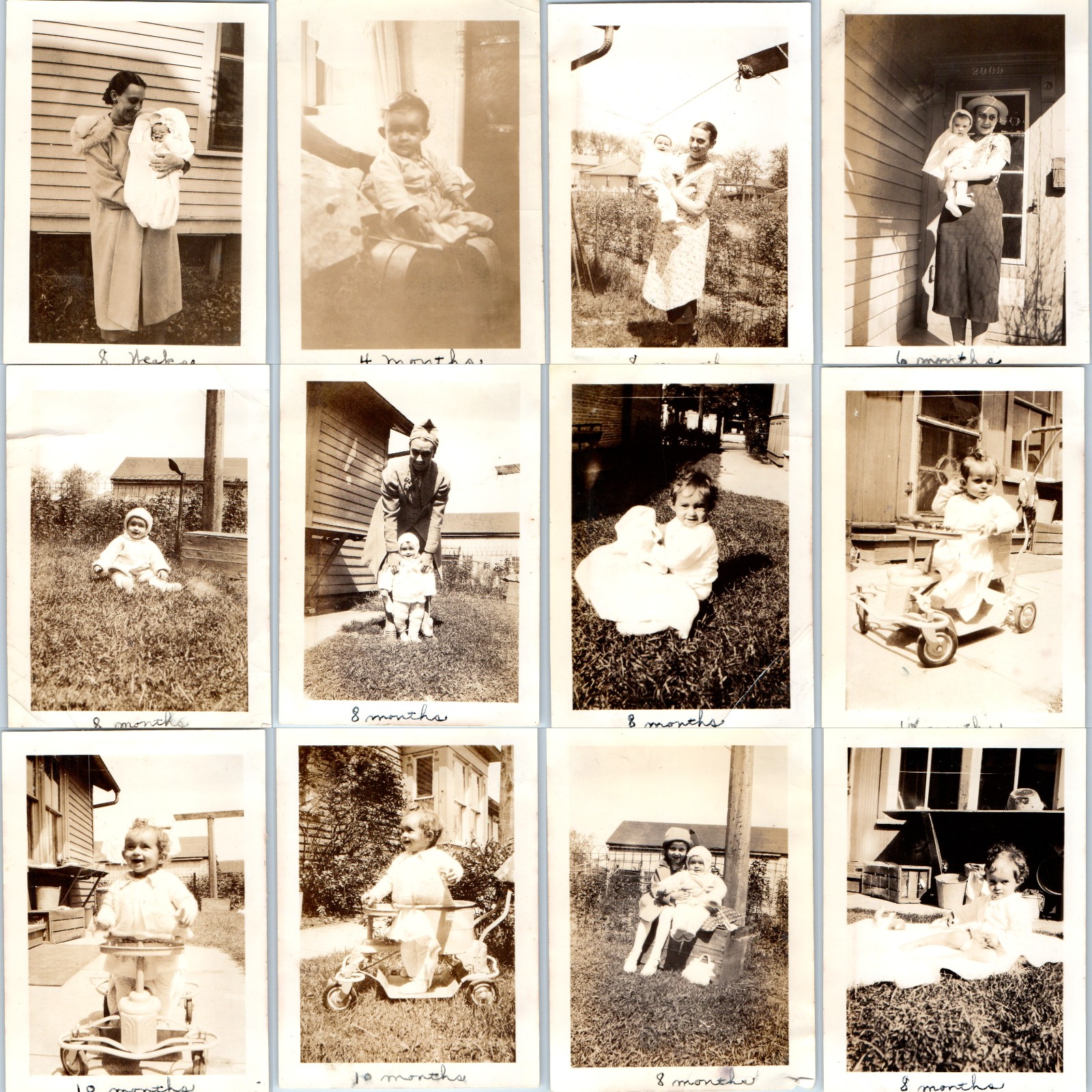 x12 LOT c1930s ID\'d Barbara Anne Cute Baby Taylor Tot Walker Toy Photos 3\