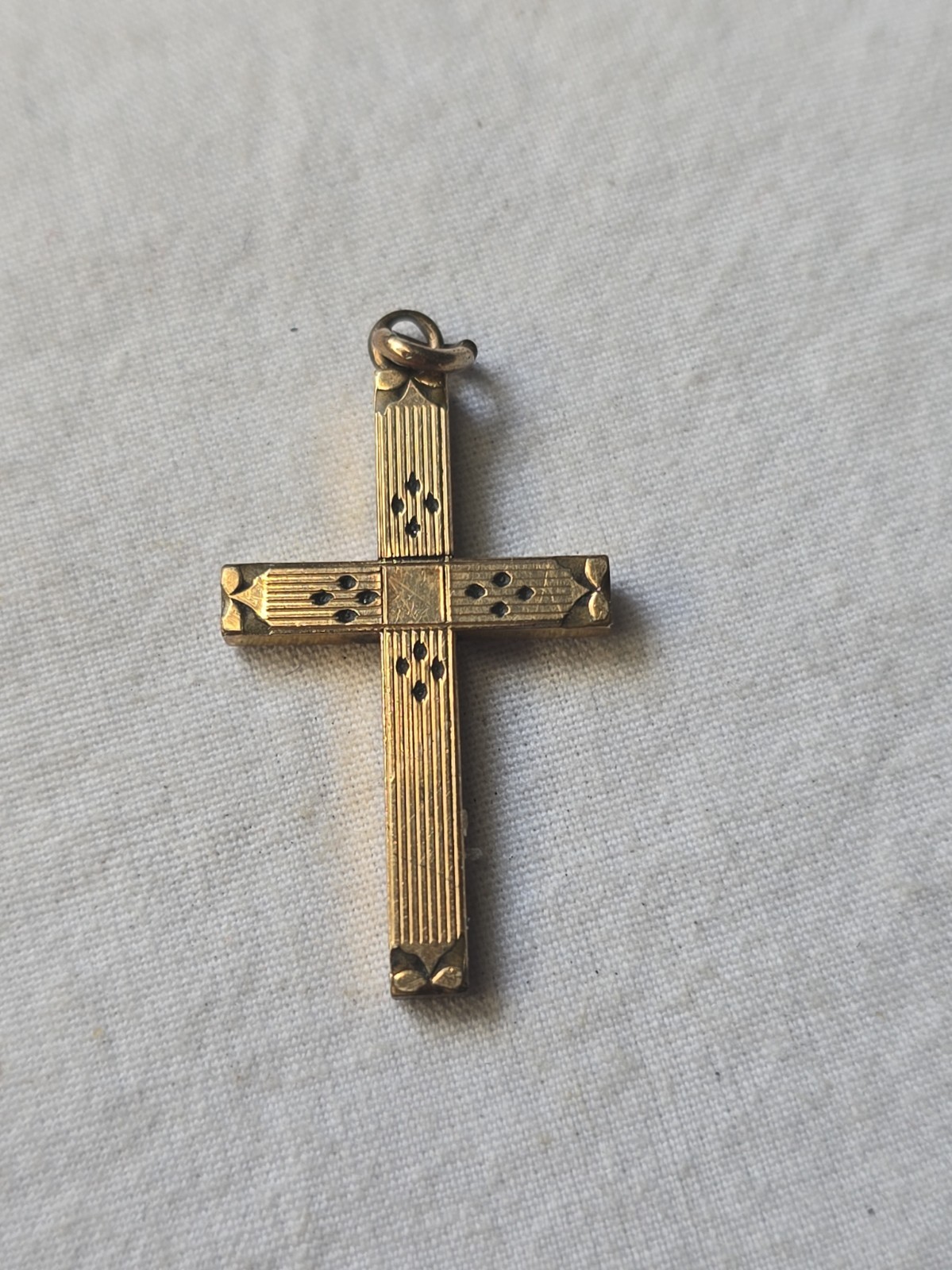 Vintage Gold Filled Cross G.F. Pendant Charm