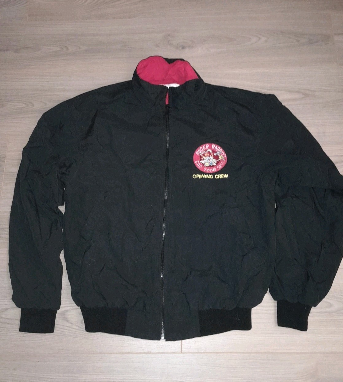 DISNEYLAND ROGER RABBIT'S CARTOON SPIN CAST MEMBER OPENING CREW JACKET 1994 RARE