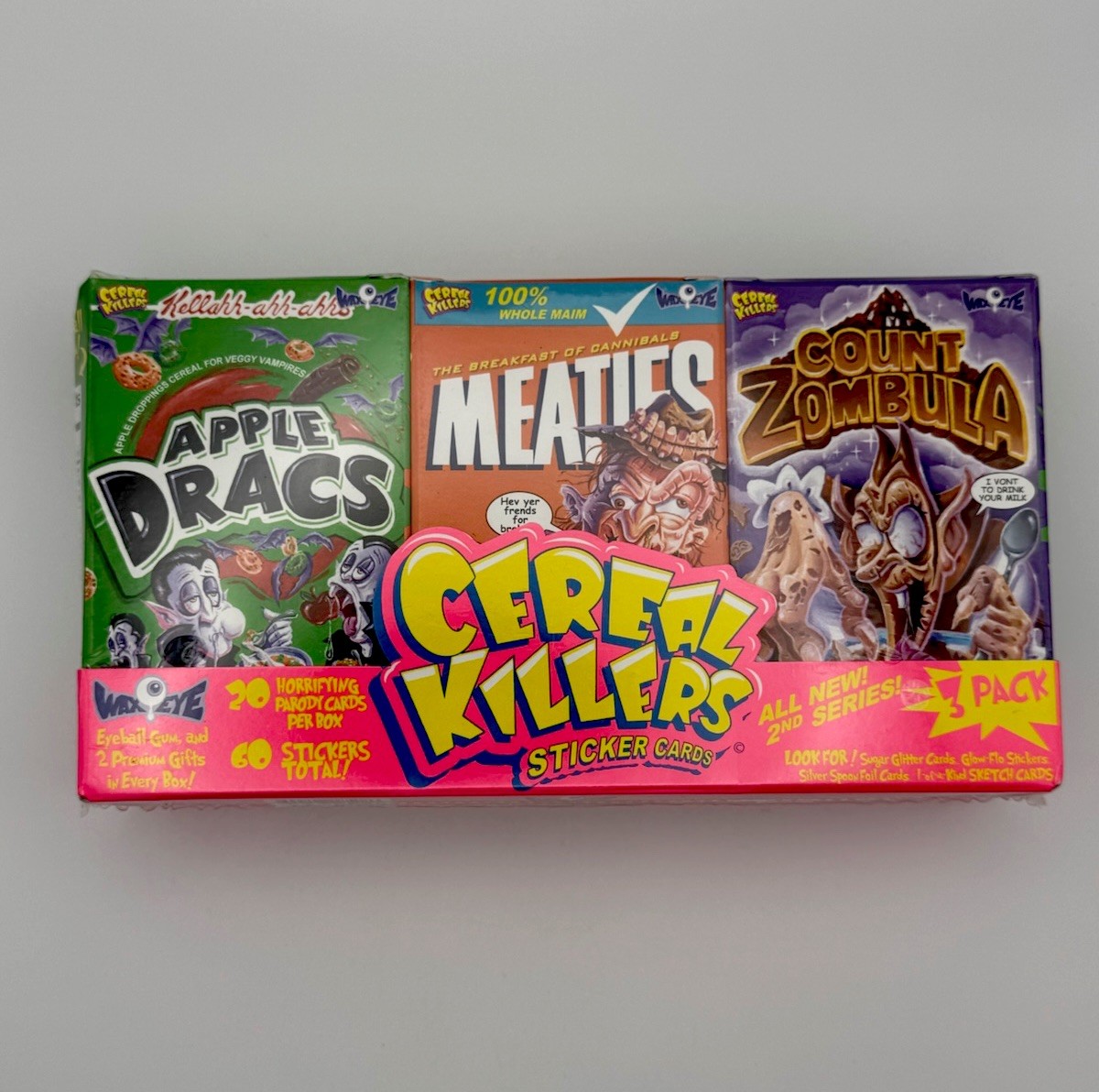 2012 Wax-Eye CEREAL KILLERS Series 2 Trading Card Sealed Mini Cereal Box Set