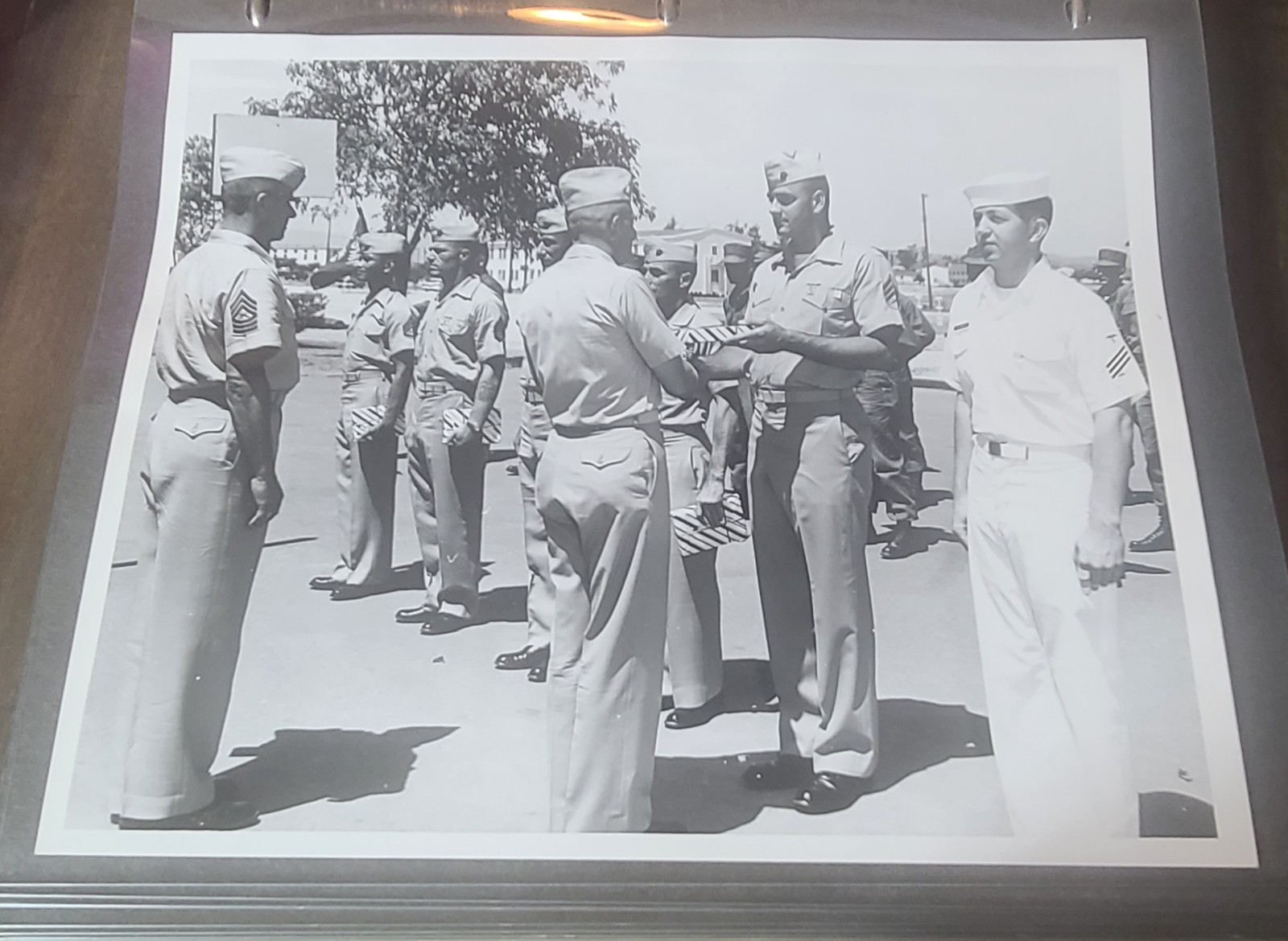 Vintage 1965 USMC Marine Corps Original Photo Camp Pendleton Military Ceremony