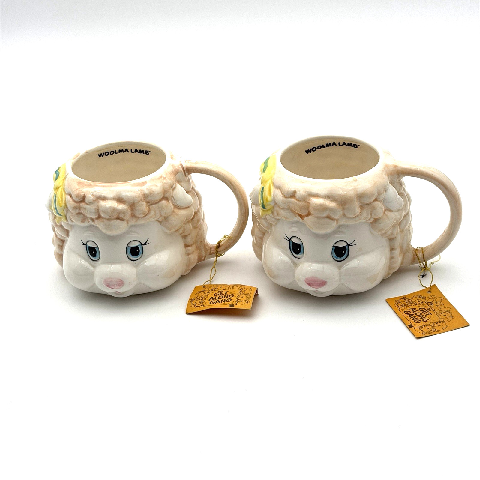 Vintage 1984 The Get Along Gang Woolma Lamb Ceramic Mug Cup With Tags