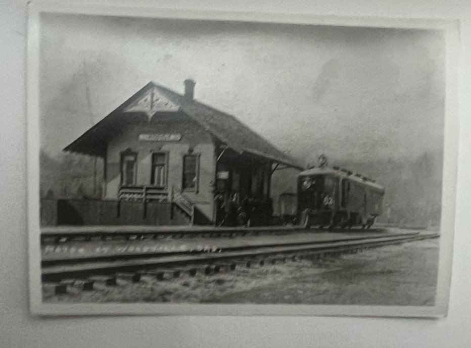 c1905 Woodville Rogue River Oregon Railroad Depot Station Rare RPPC Postcard