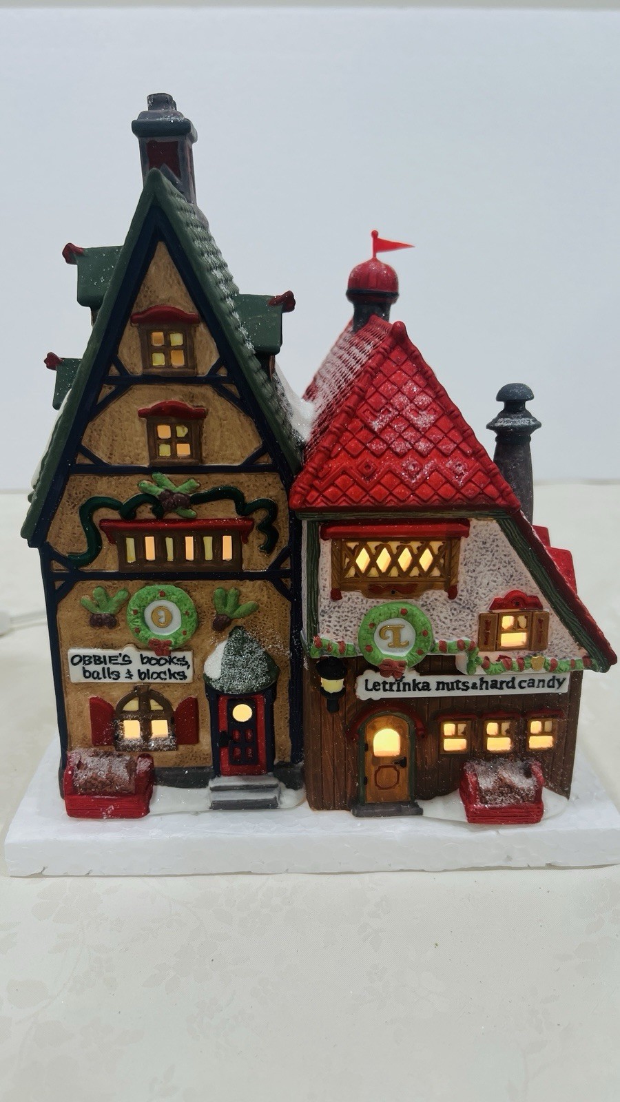 Dept 56 Obbies Books & Letrinkas Candy North Pole Collection 5624-3 Excellent Dept 56 Obbies Books & Letrinkas Candy North Pole Collection 5624-3 Excellent