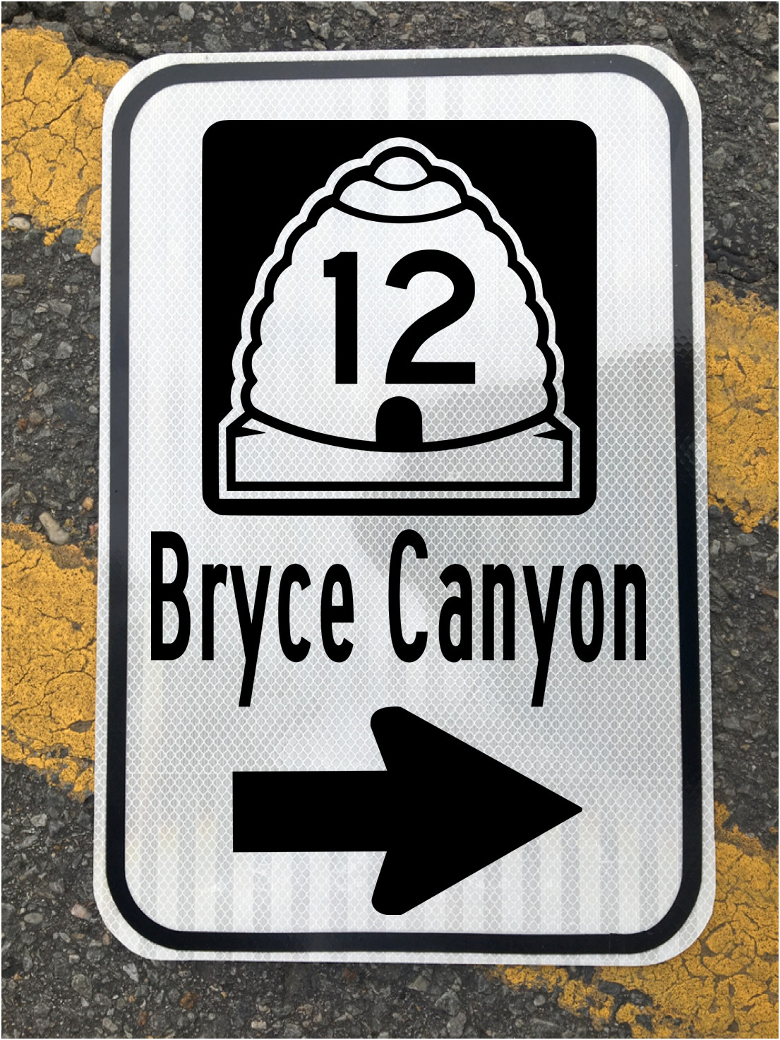 BRYCE CANYON UTAH HIGHWAY 12 road sign 12\