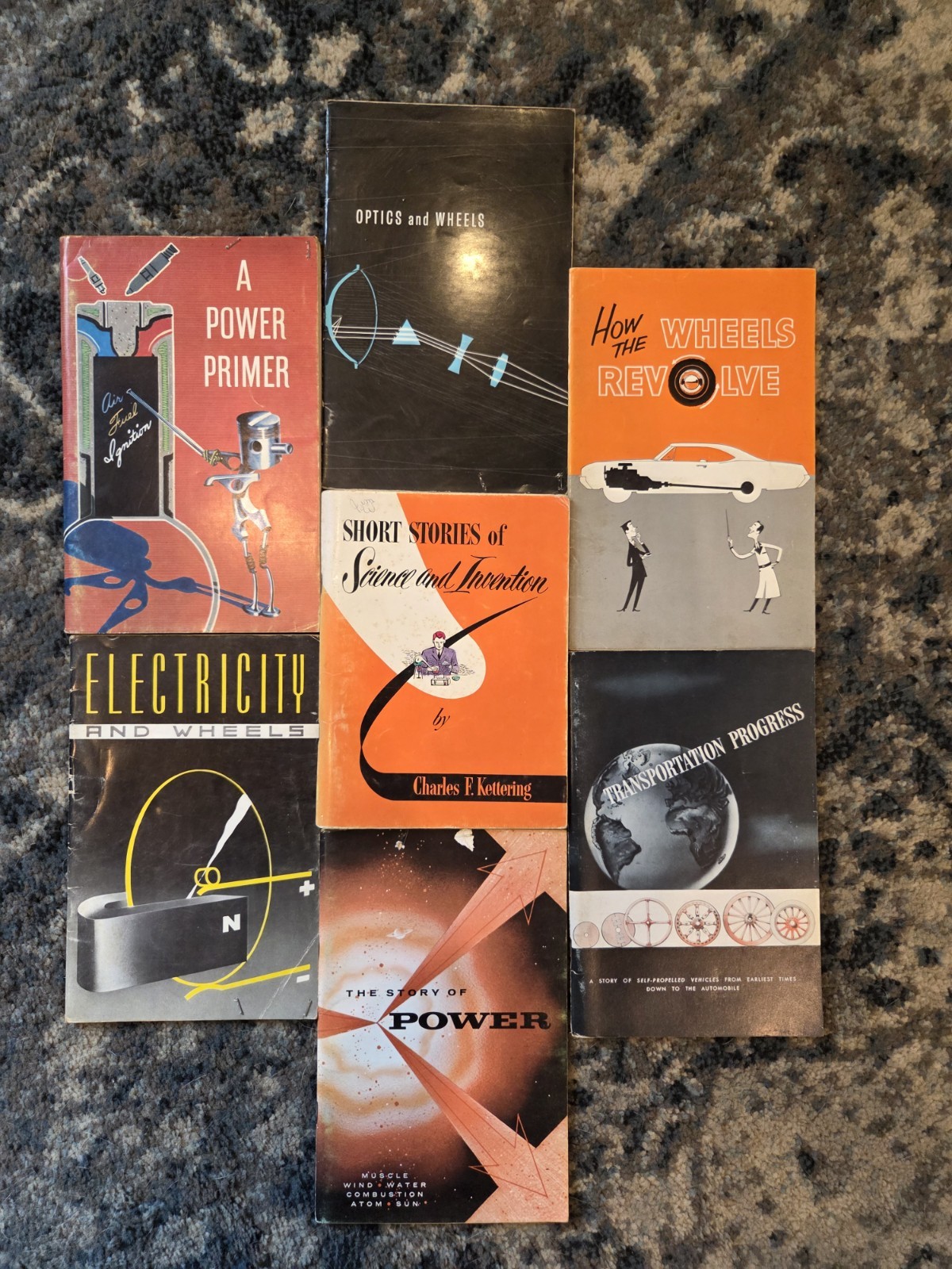 GM Booklet Lot 7 General Motors Paper Ephemera Mid Century 1940s 1950s Vintage