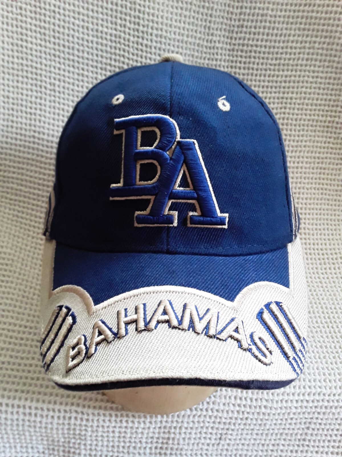 BA Bahamas Nassau Ball Cap Hat Blue  Nicely Embroidered Caribbean Collectable