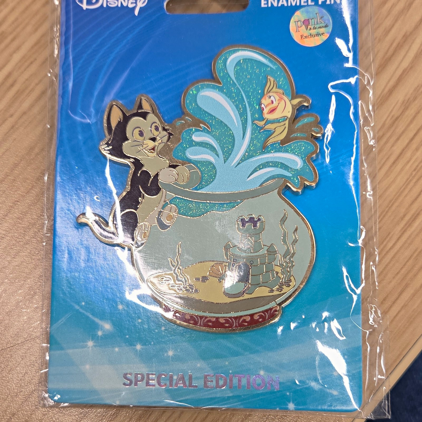 Pink A La Mode Disney Pinocchio Figaro & Cleo Pin