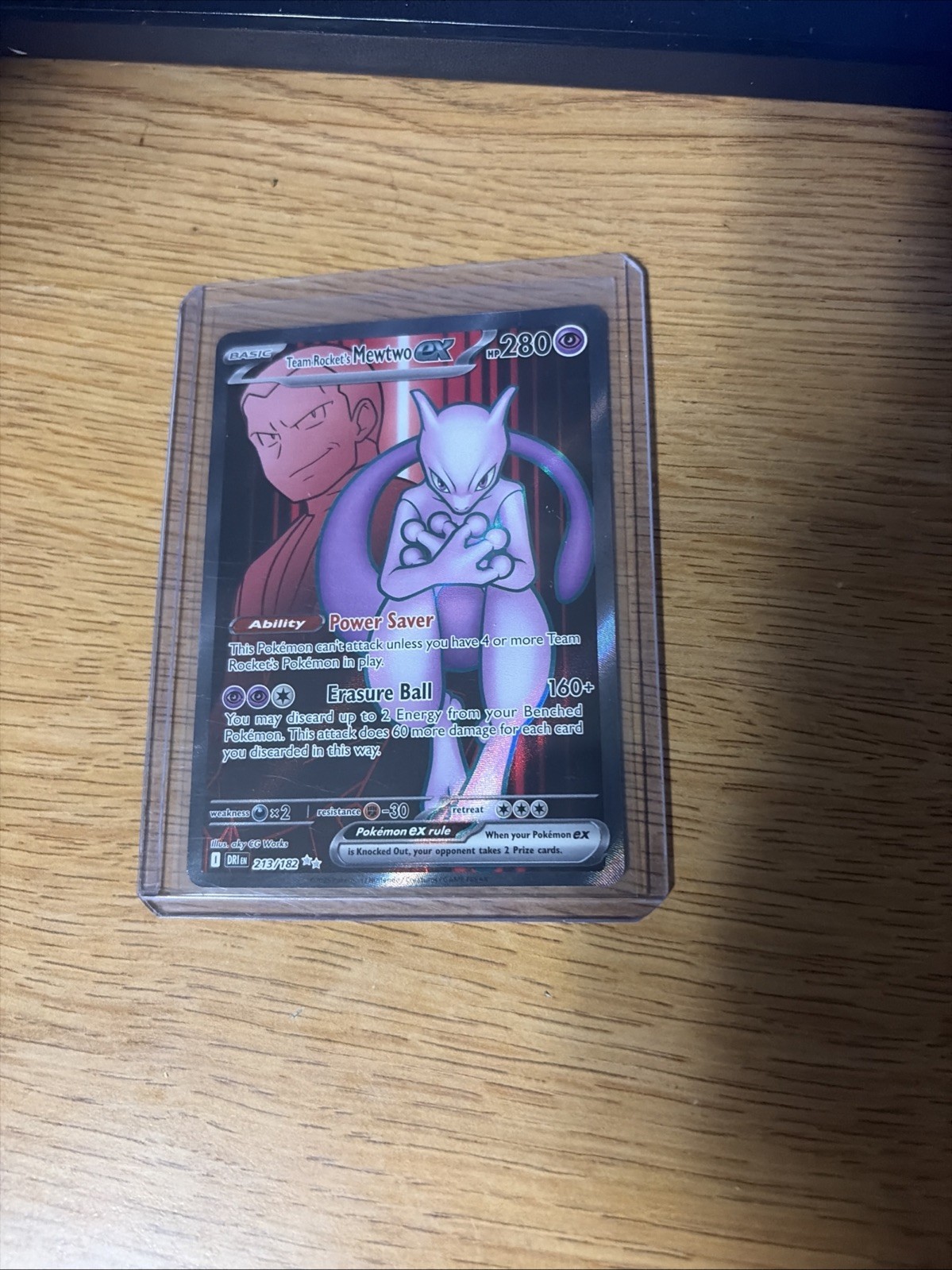 Team Rocket's Mewtwo Ex 213/182 Sv10: Destined Rivals Full Art Pokemon Card NM Team Rocket's Mewtwo Ex 213/182 Sv10: Destined Rivals Full Art Pokemon Card NM