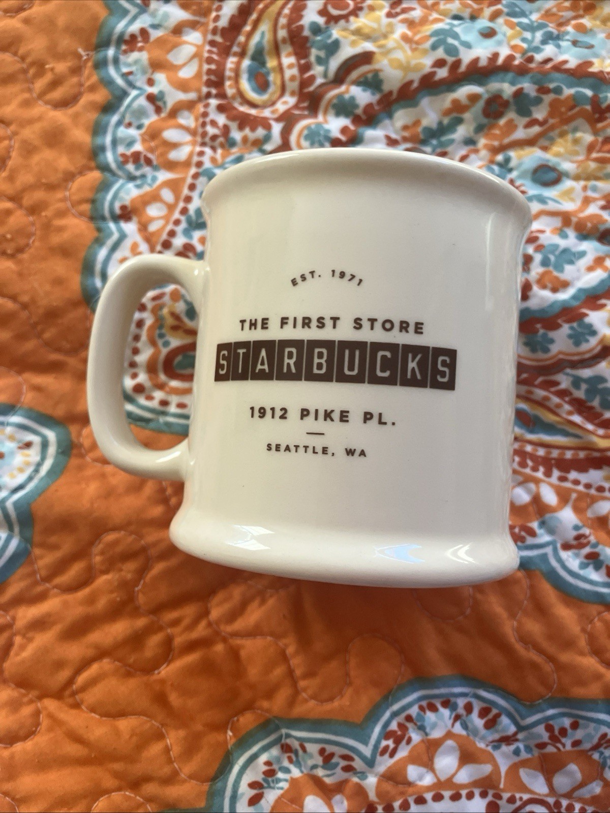 Vintage The First Starbucks Store Pikes Place Est. 1971 Coffee Mug Made In USA Vintage The First Starbucks Store Pikes Place Est. 1971 Coffee Mug Made In USA