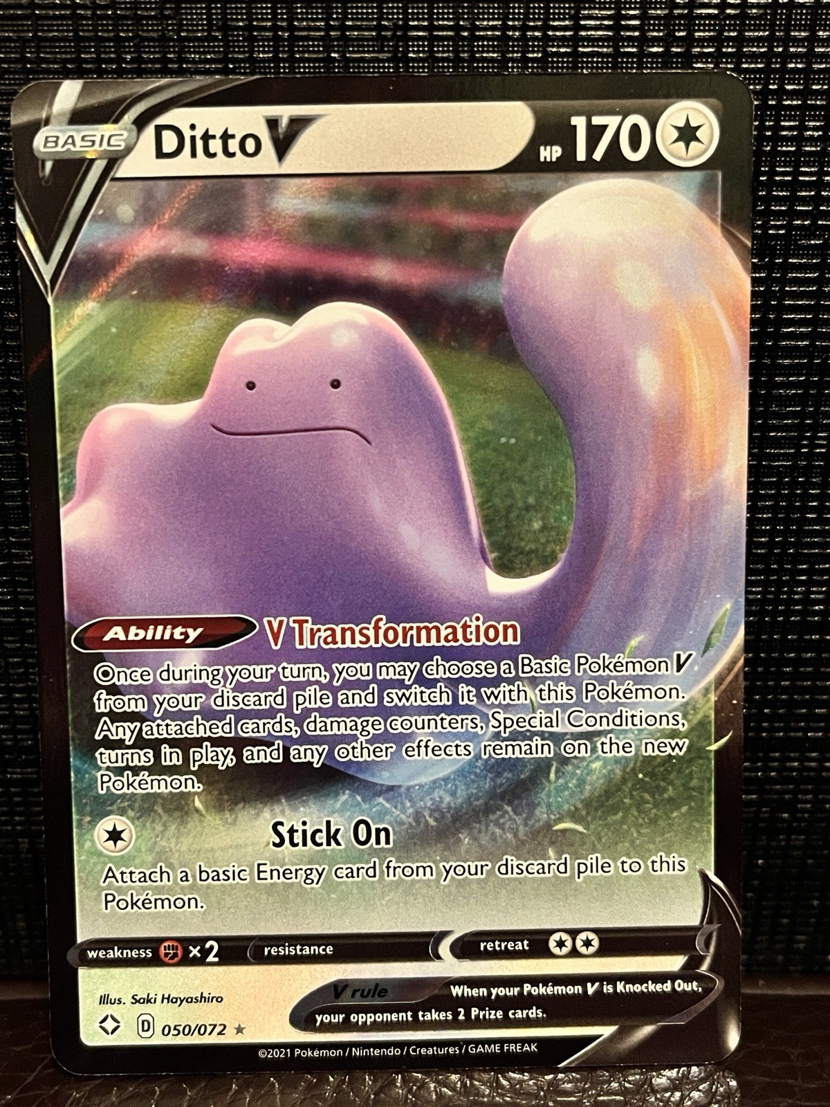 Pokémon Ditto V 050/072 - NM Pokémon Ditto V 050/072 - NM