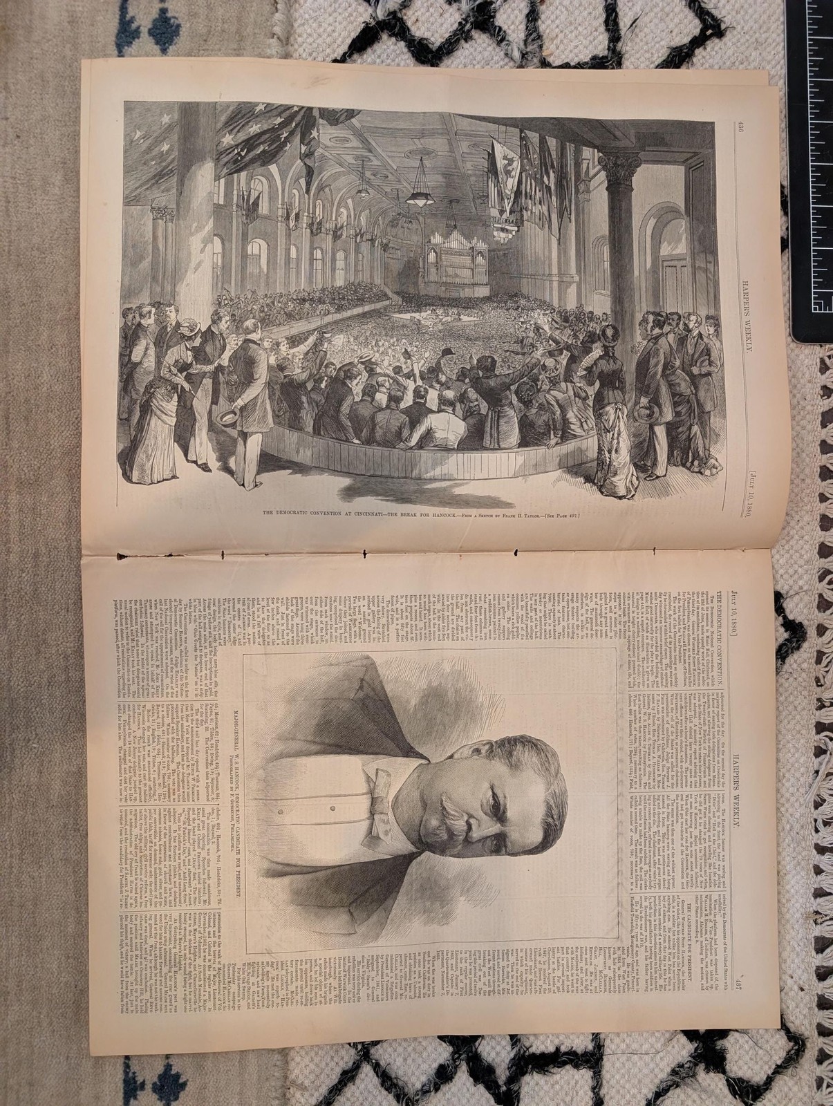 1880 Democratic Convention, Hancock, Declaration of Ind Harpers Weekly — July 10