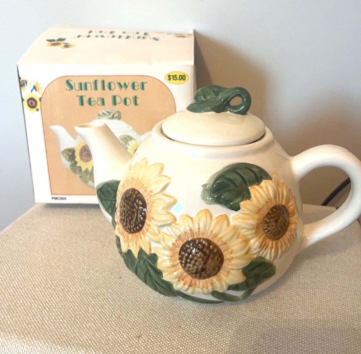 Hermitage Pottery Sunflower Tea Pot 1995