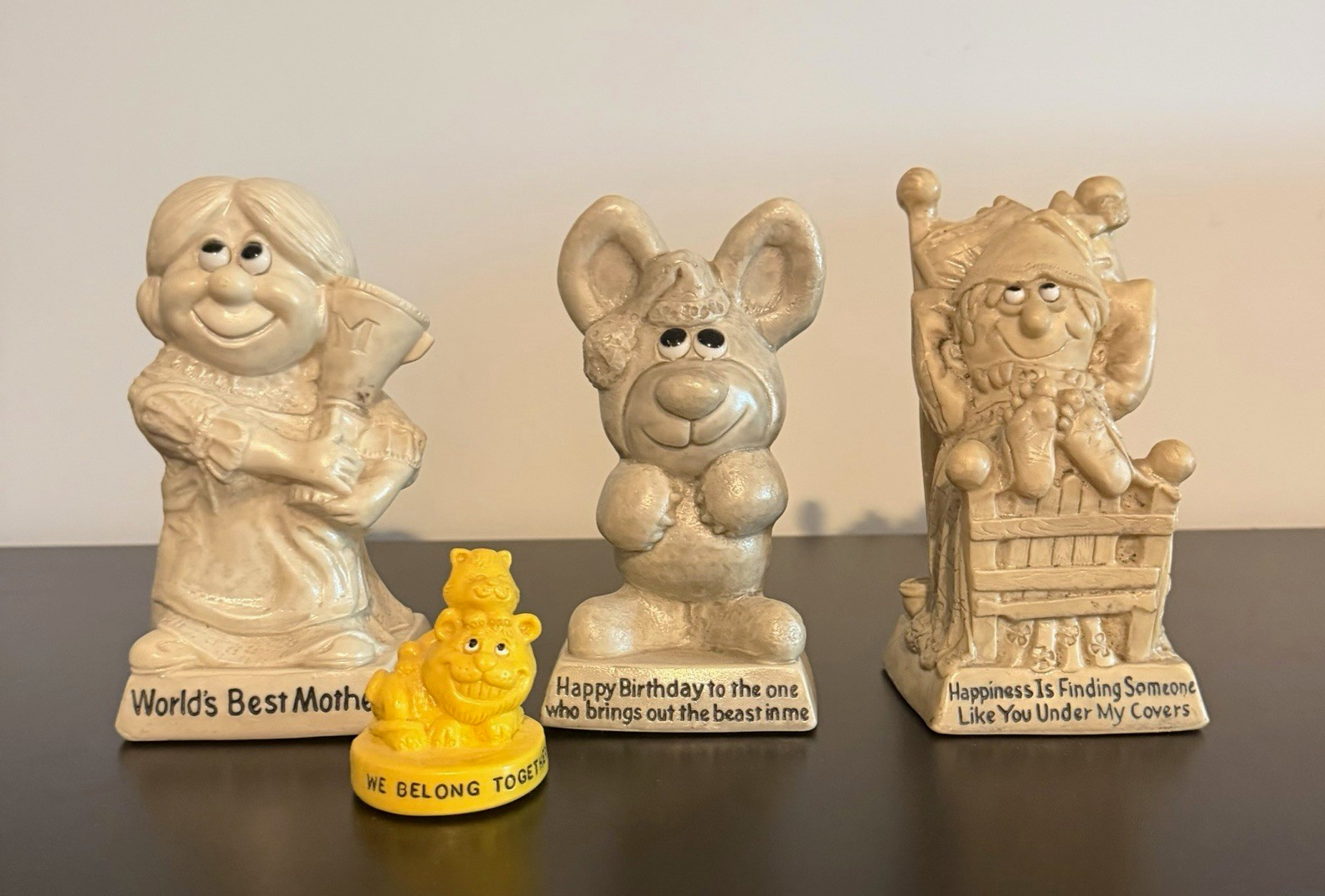 Russ Berries Vintage Figurines 1970s Lot of 4