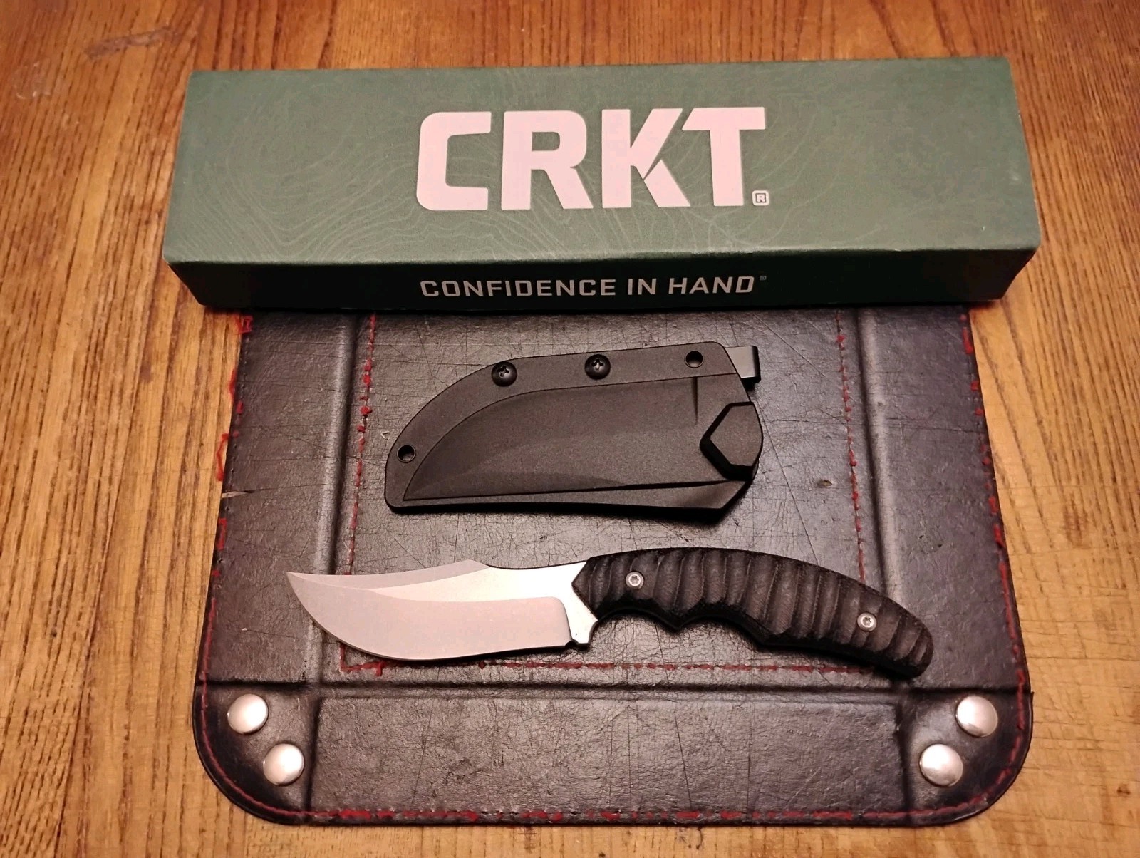 CRKT Burrower Fixed Blade Knife Micarta Handle 3.6\