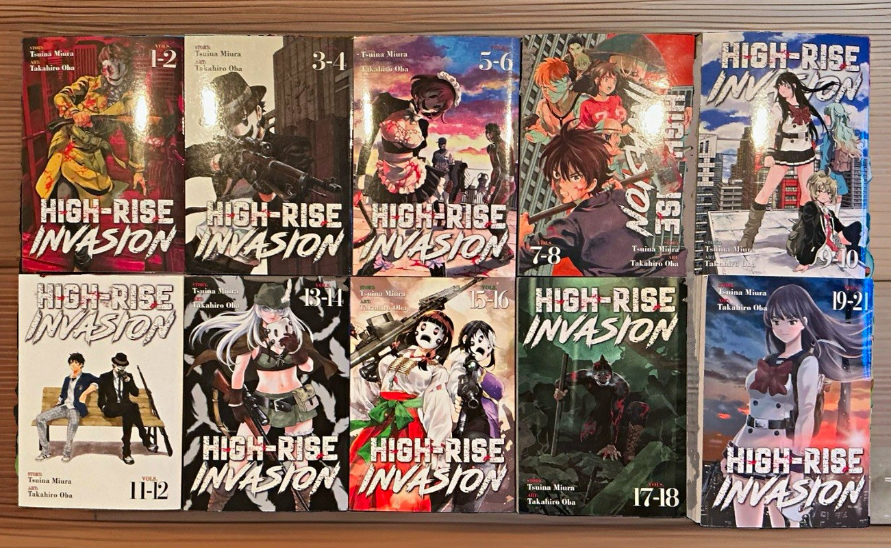 High-Rise Invasion Complete Manga Set 1-21 English 10 Omnibus Books Seven Seas High-Rise Invasion Complete Manga Set 1-21 English 10 Omnibus Books Seven Seas