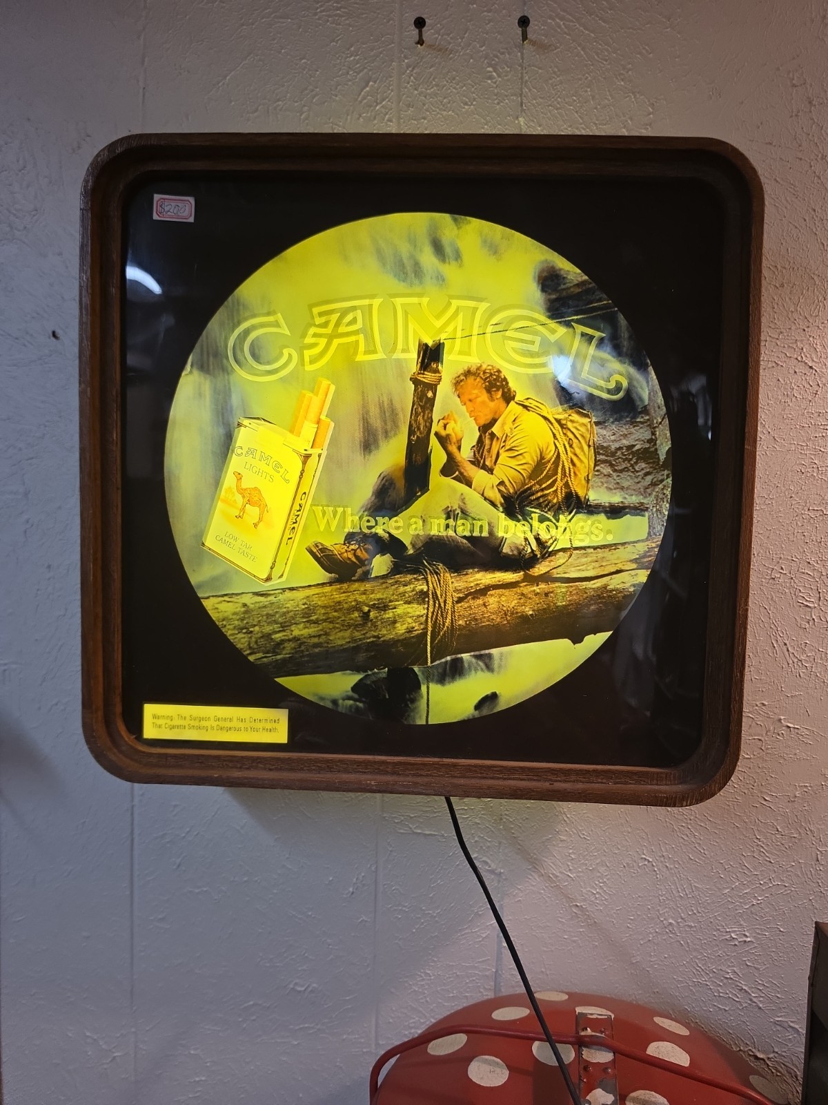 VTG Joe Camel 1982 Faux Wood Frame Motion Lighted Bar Sign Man Cave (15 VTG Joe Camel 1982 Faux Wood Frame Motion Lighted Bar Sign Man Cave (15