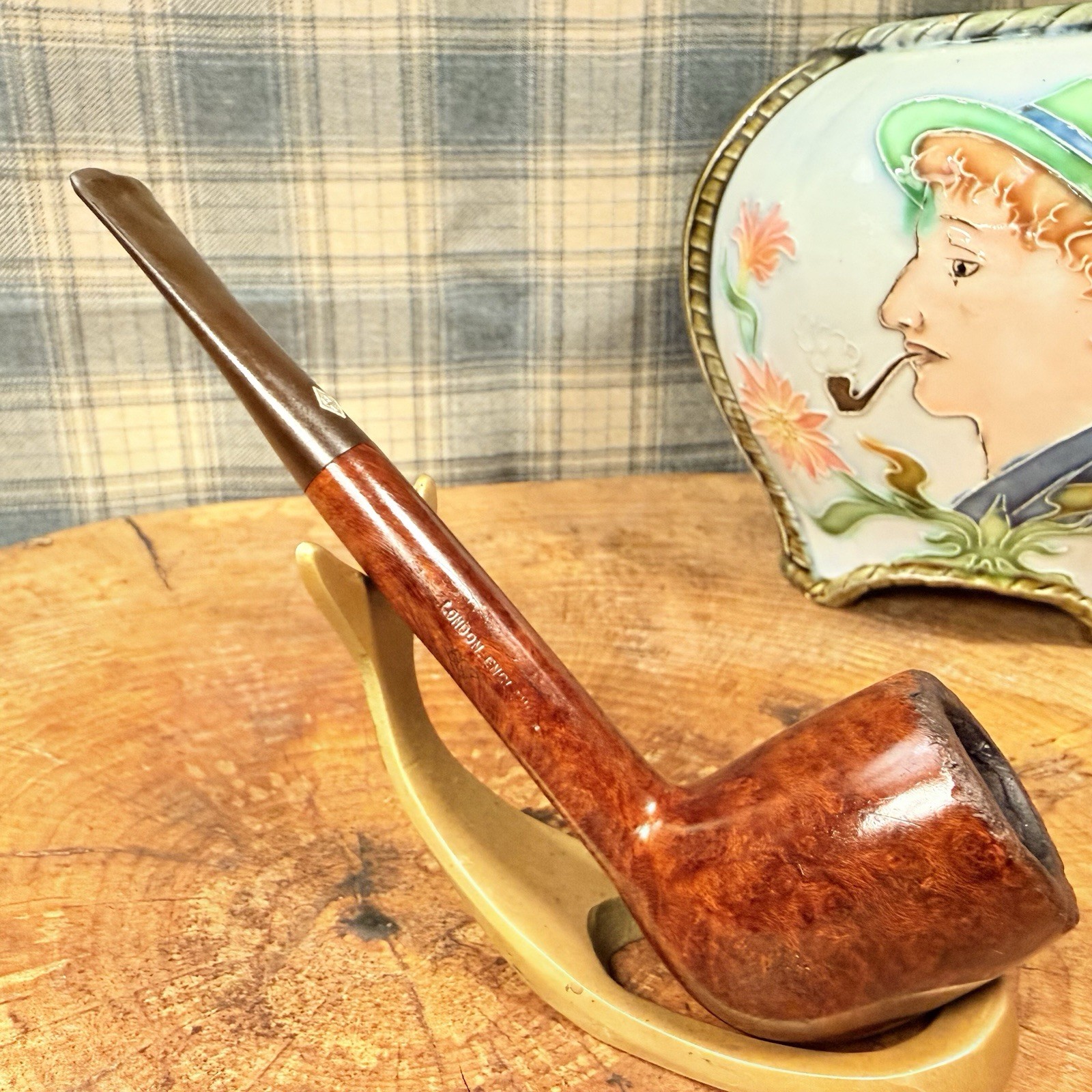 Vintage 1930-40’s BBB OWN MAKE VIRGIN Briar (607) Liverpool Estate Tobacco Pipe