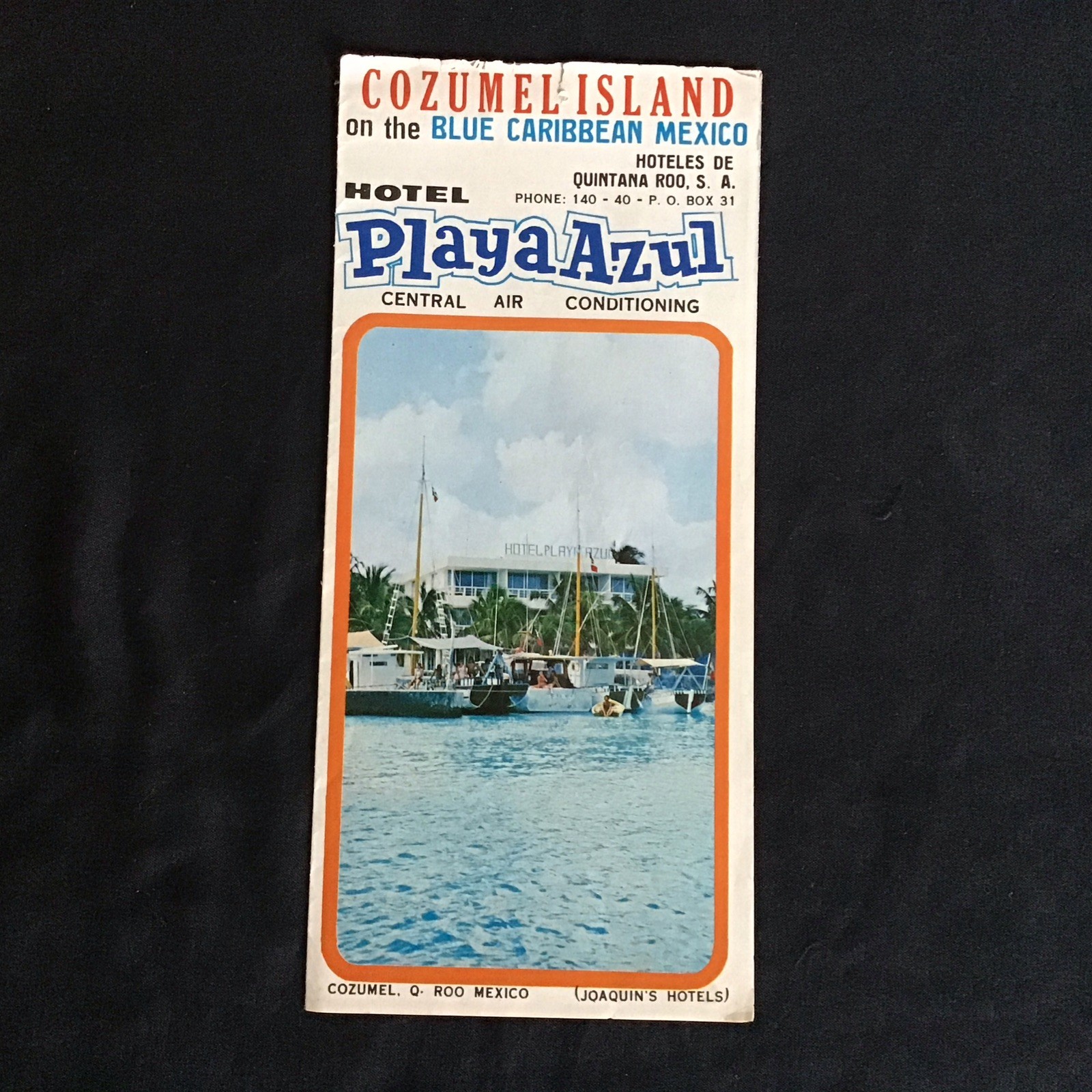 1960’s COZUMEL Island MEXICO HOTEL PLAYA AZUL Joaquin’s Hotels Foldout Brochure 1960’s COZUMEL Island MEXICO HOTEL PLAYA AZUL Joaquin’s Hotels Foldout Brochure