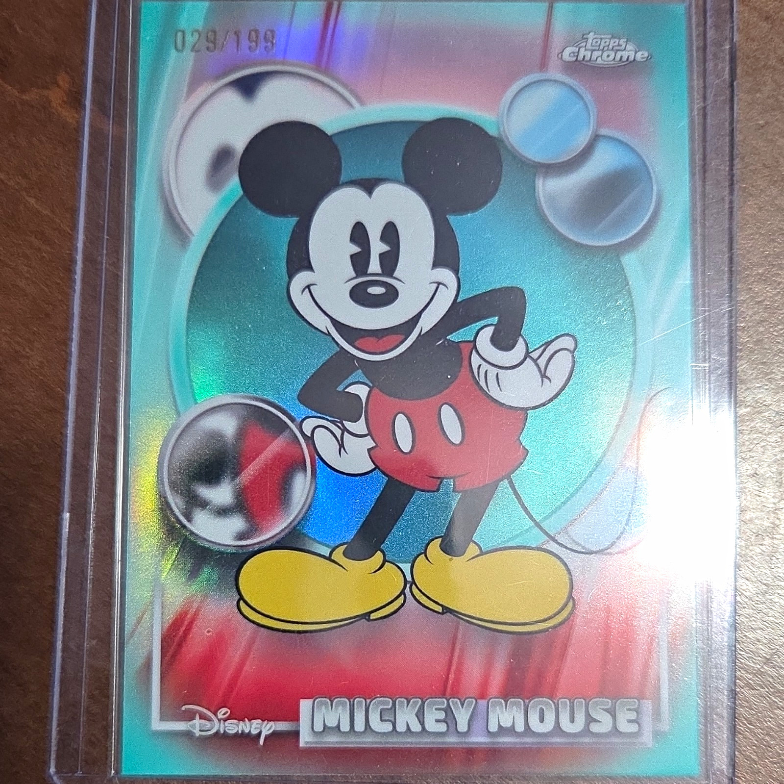 Topps 2026 Topps Chrome Disney 100 Mickey Mouse Card #50 Serial #029/199
