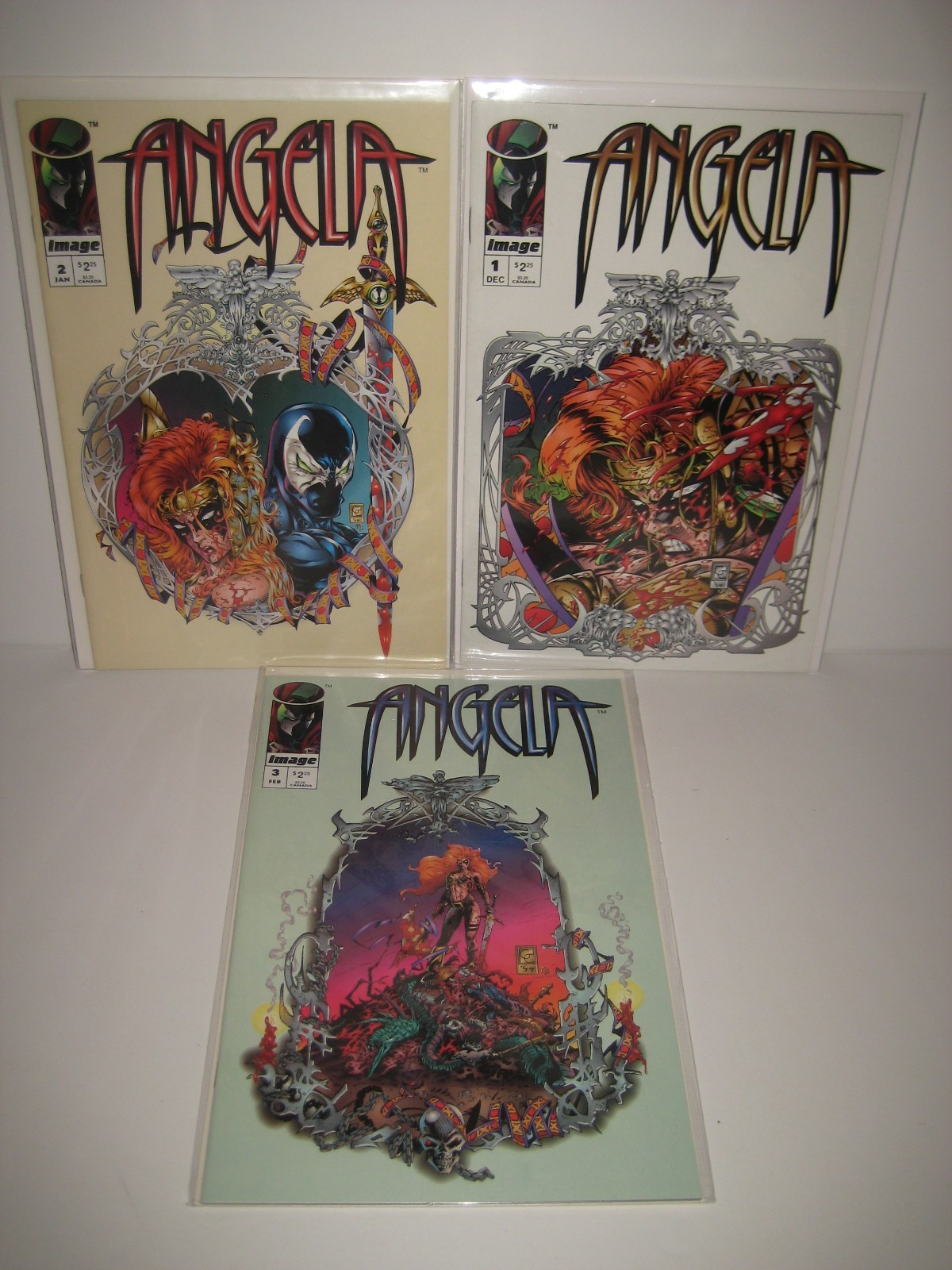ANGELA 1-3 Full Run Set Spawn Capullo Neil Gaiman Sandman IMAGE COMICS MCFARLANE ANGELA 1-3 Full Run Set Spawn Capullo Neil Gaiman Sandman IMAGE COMICS MCFARLANE