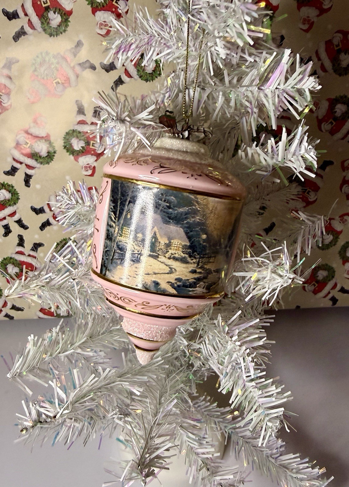 2001 Bradford Editions Thomas Kinkade A Holiday Gathering Heirloom 