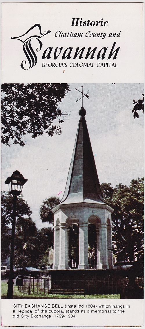1960\'s Chatham County & Savannah Georgia Brochure 