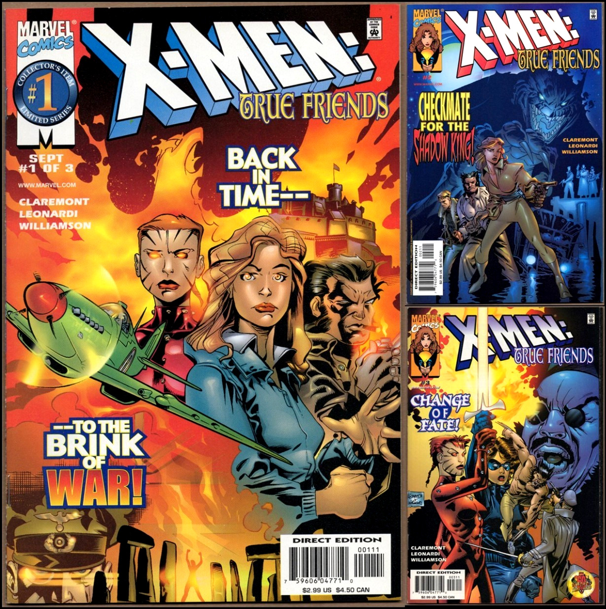 X-MEN: TRUE FRIENDS #1-3 (1999) 1ST PRINT Complete Series ❌ CLAREMONT VFNM X-MEN: TRUE FRIENDS #1-3 (1999) 1ST PRINT Complete Series ❌ CLAREMONT VFNM