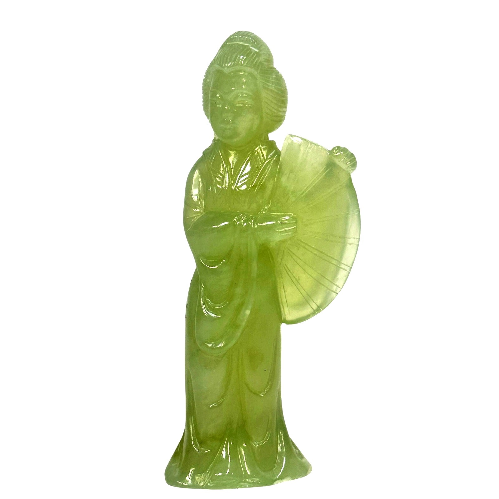 Chinese Light Jade Vintage 1930's Female 6.5