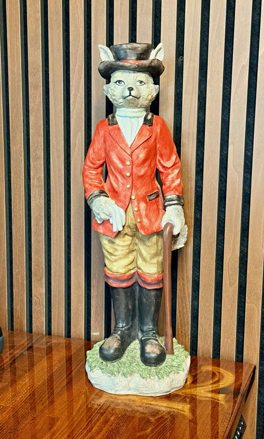 Vintage Rare Tally-Ho Equestrian Fox Hunt Statue Vintage Rare Tally-Ho Equestrian Fox Hunt Statue